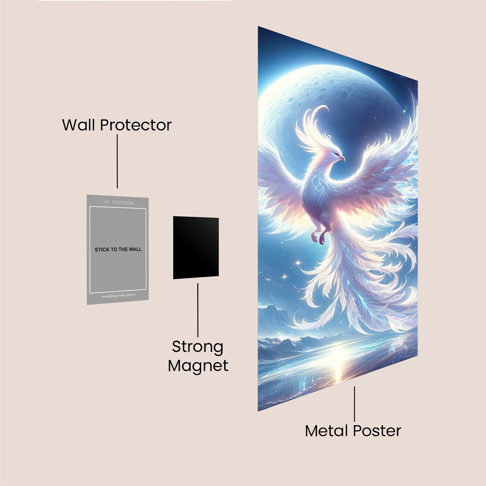Phoenix Dream Safe Wall Magnetic / M