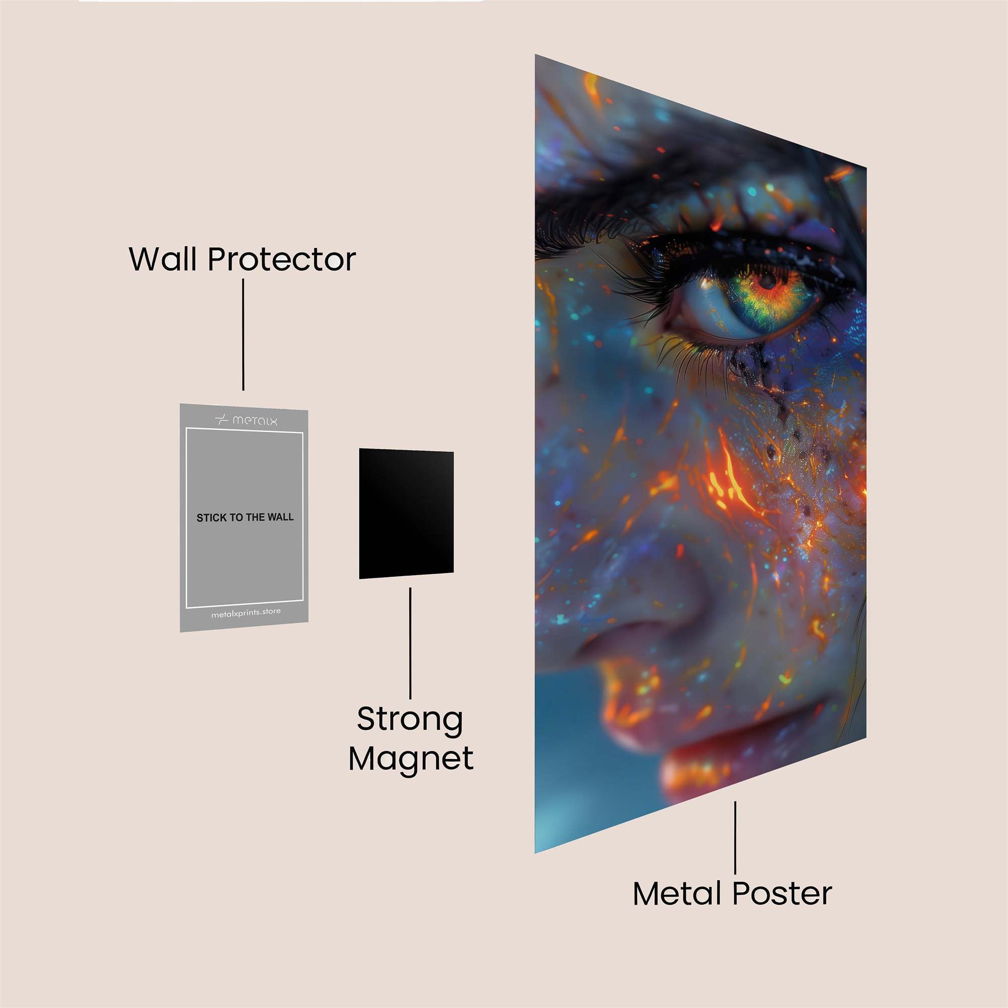 Mystic Blaze Safe Wall Magnetic / M