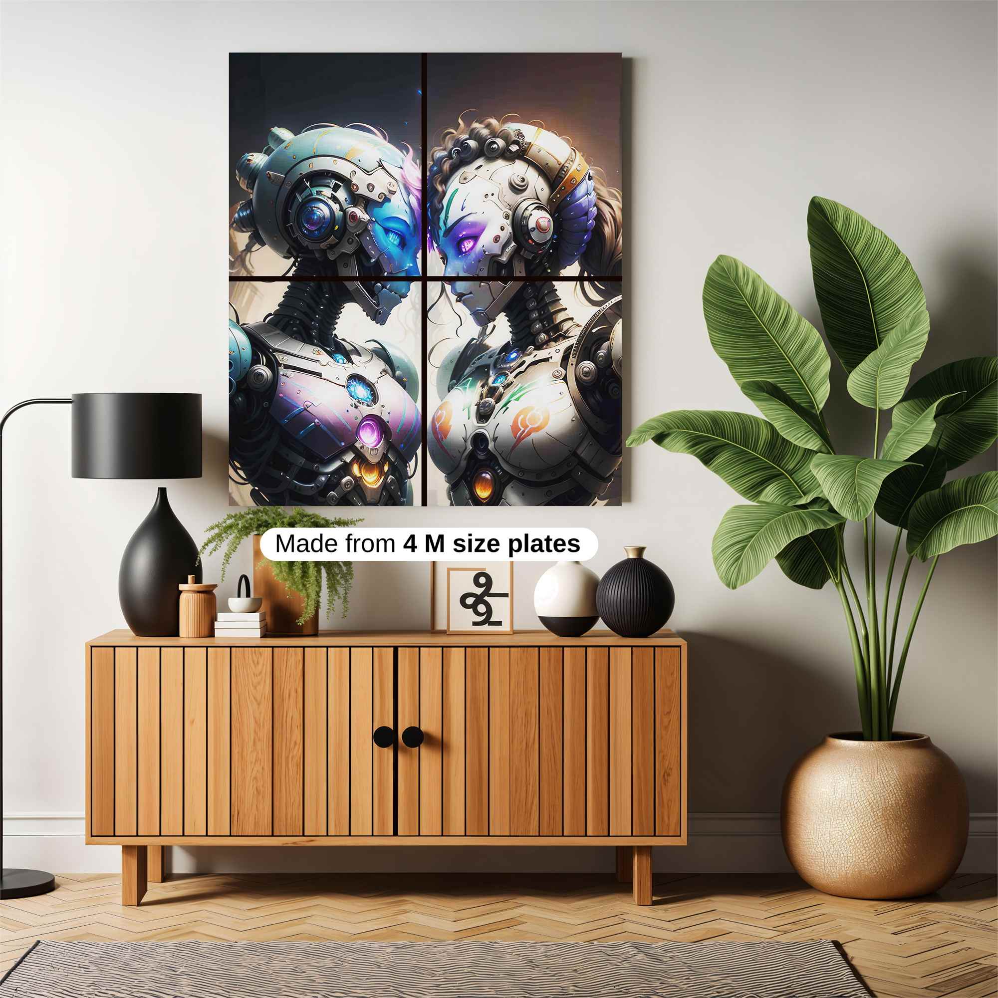 Androids Embrace Safe Wall Magnetic / M