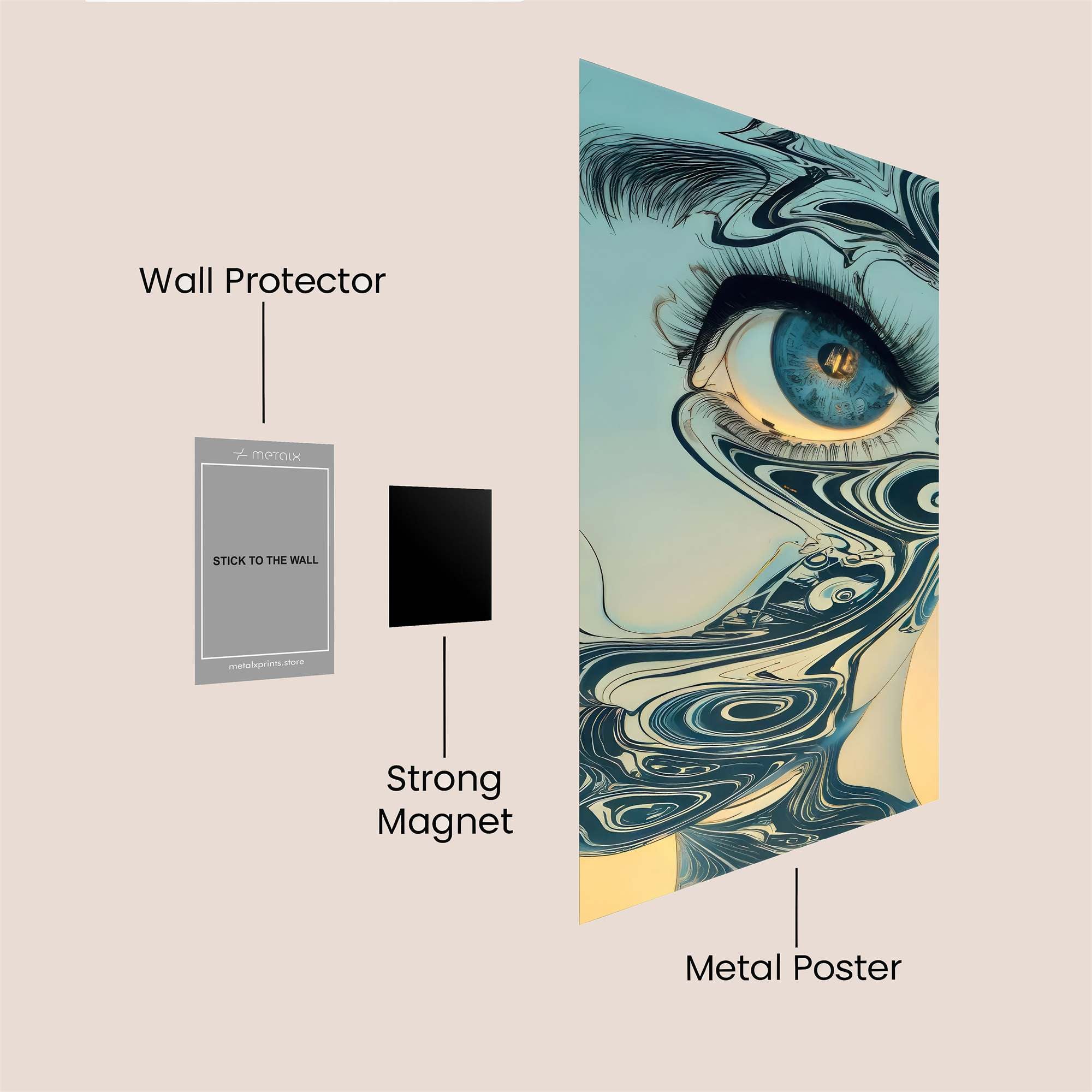 Mystic Swirl Safe Wall Magnetic / M