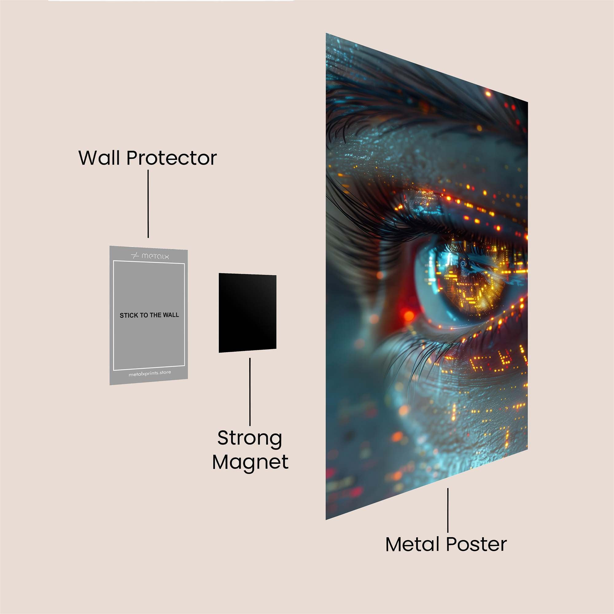 Eye Enigma Safe Wall Magnetic / M