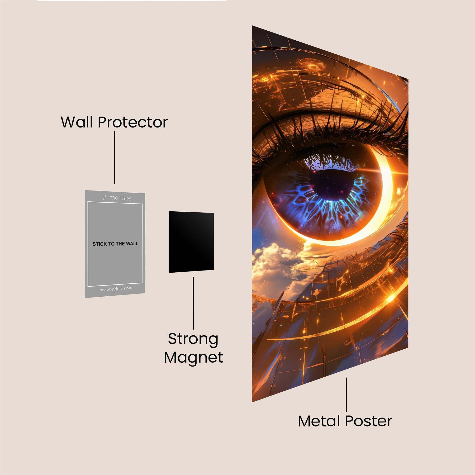Cosmic Gaze Safe Wall Magnetic / M