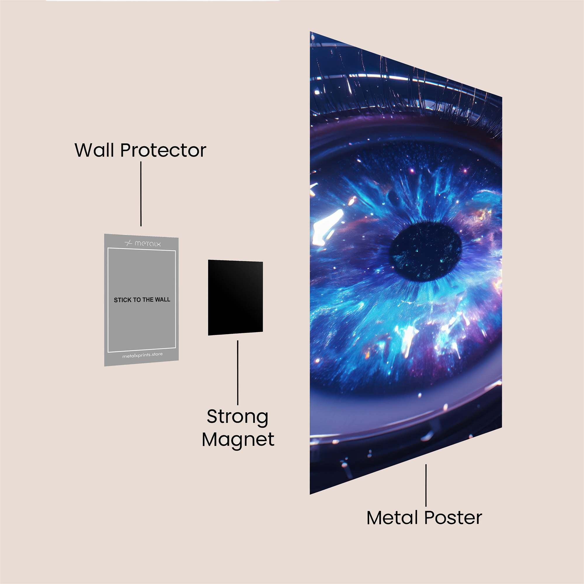 Cosmic Gaze Safe Wall Magnetic / M