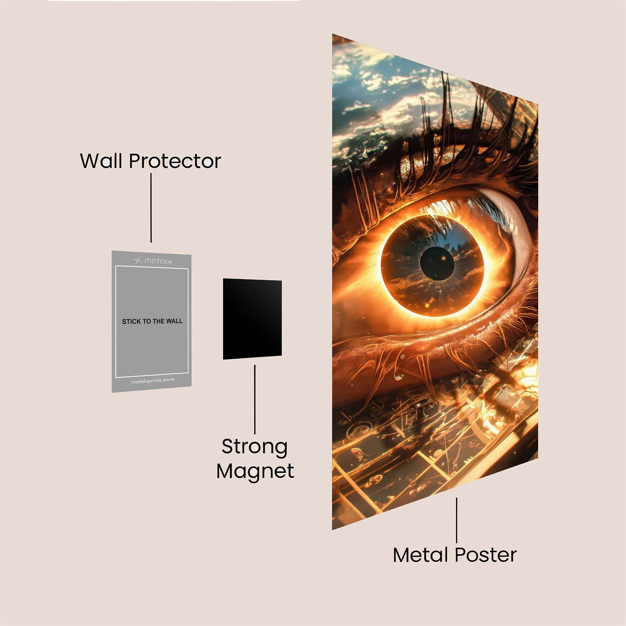 Cosmic Gaze Safe Wall Magnetic / M
