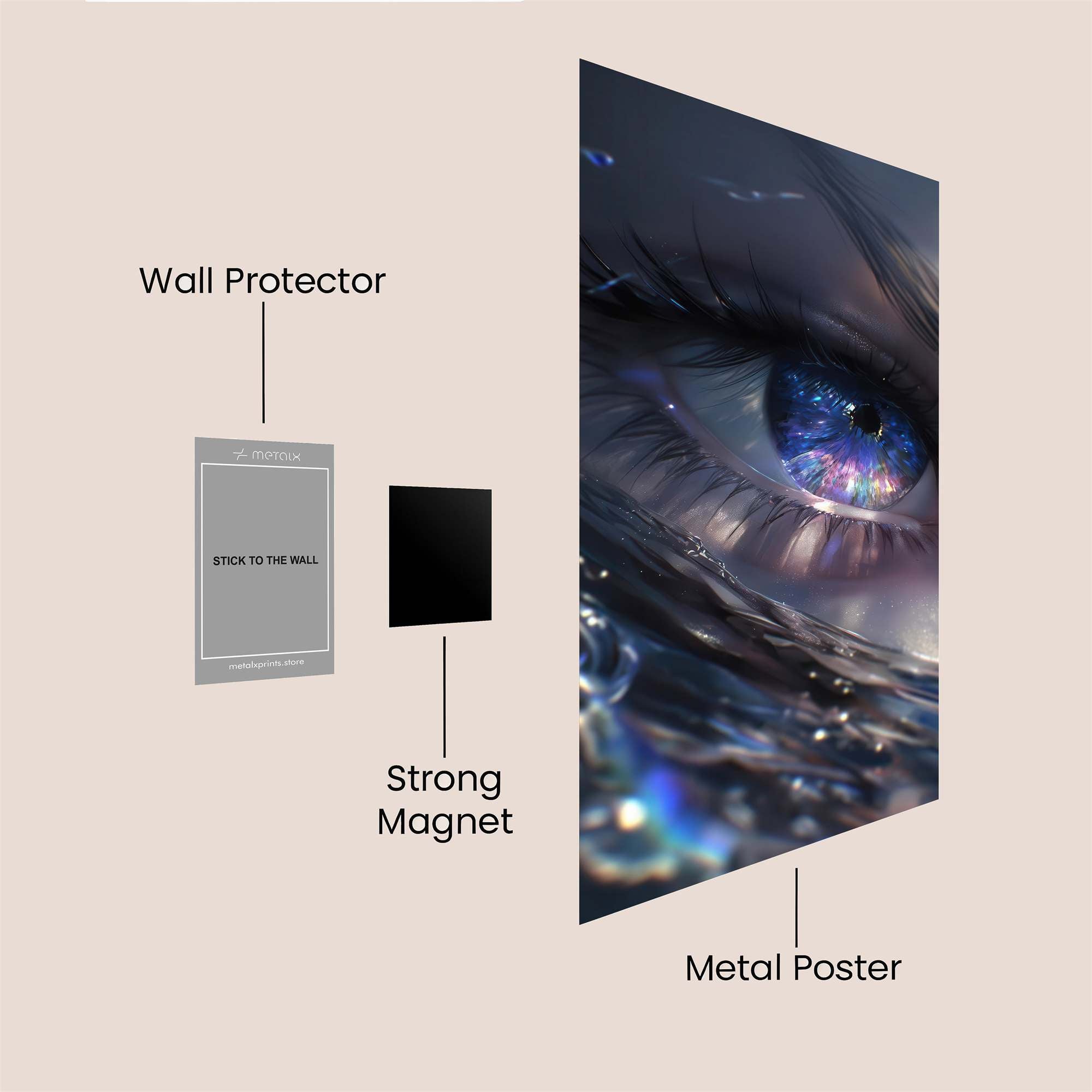 Galactic Gaze Safe Wall Magnetic / M