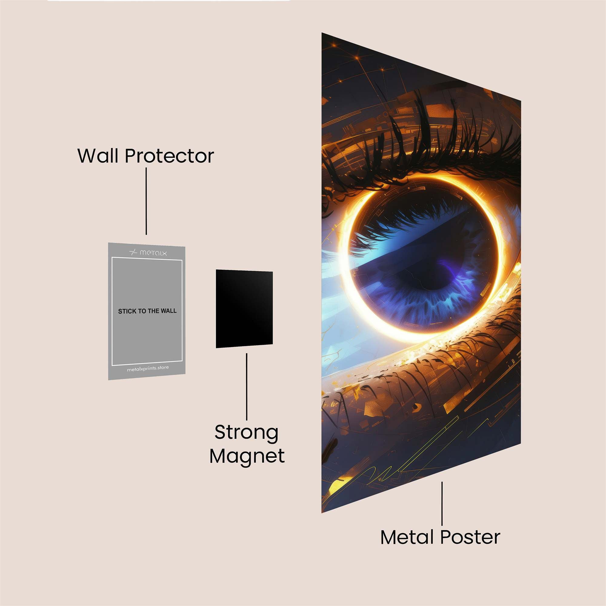 Eclipse Enigma Safe Wall Magnetic / M