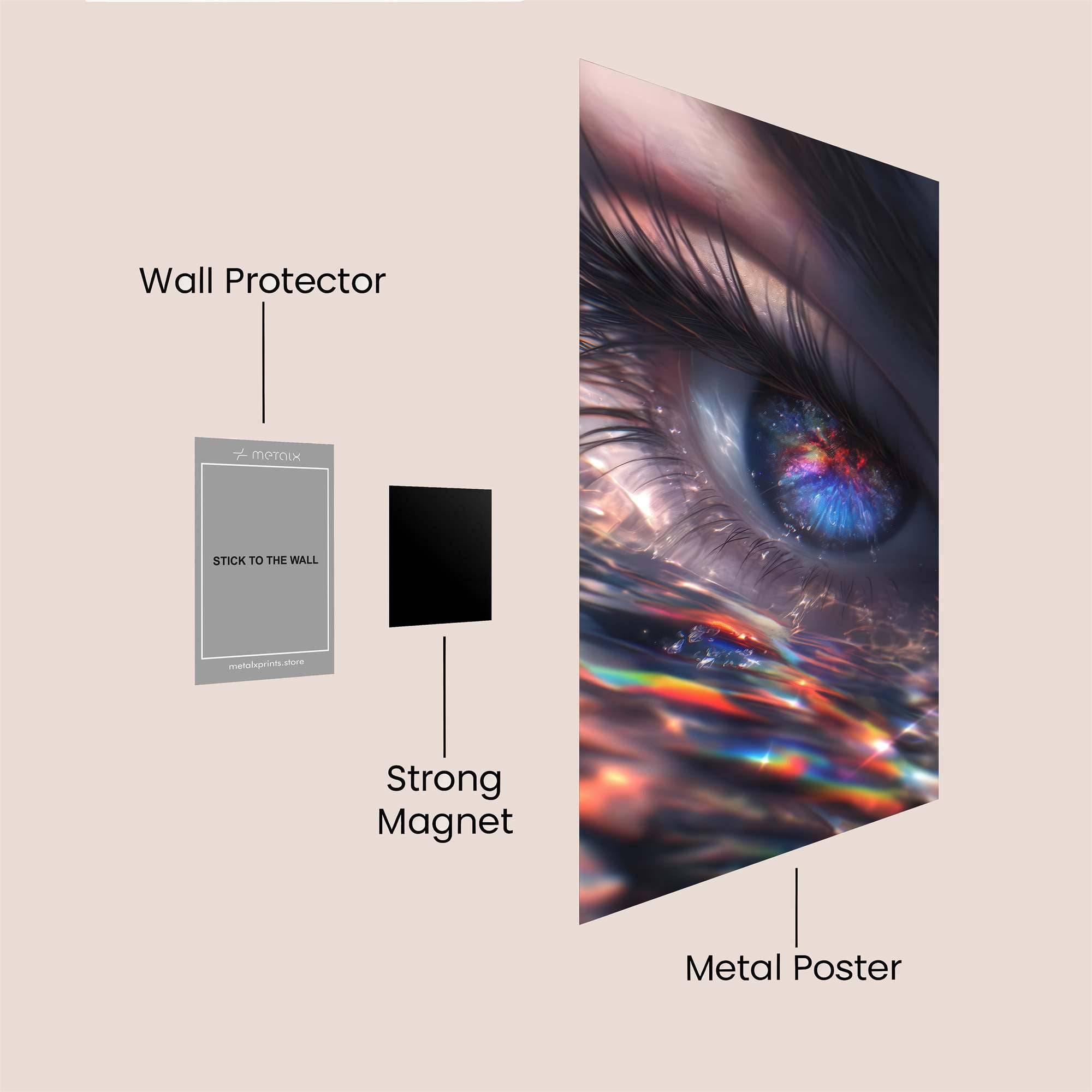 Mystic Gaze Safe Wall Magnetic / M