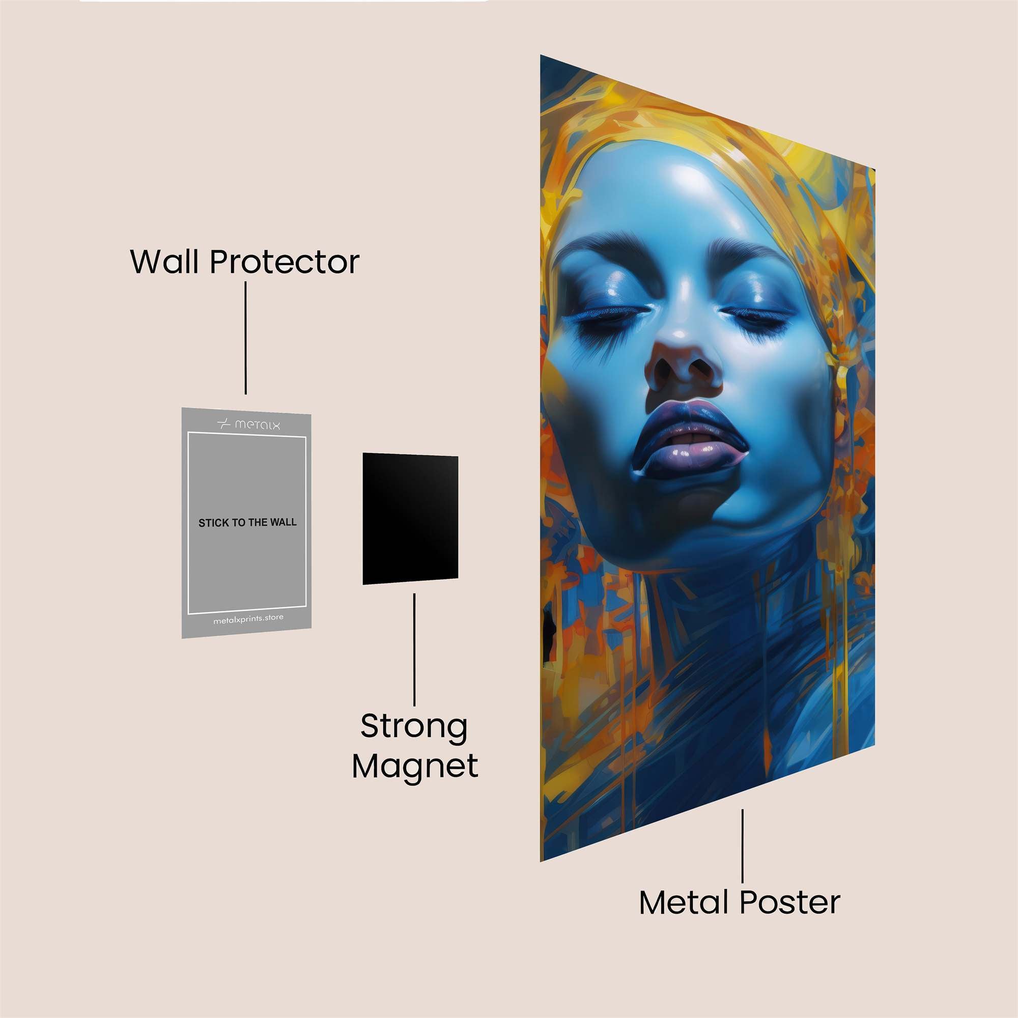 Mystic Aura Safe Wall Magnetic / M