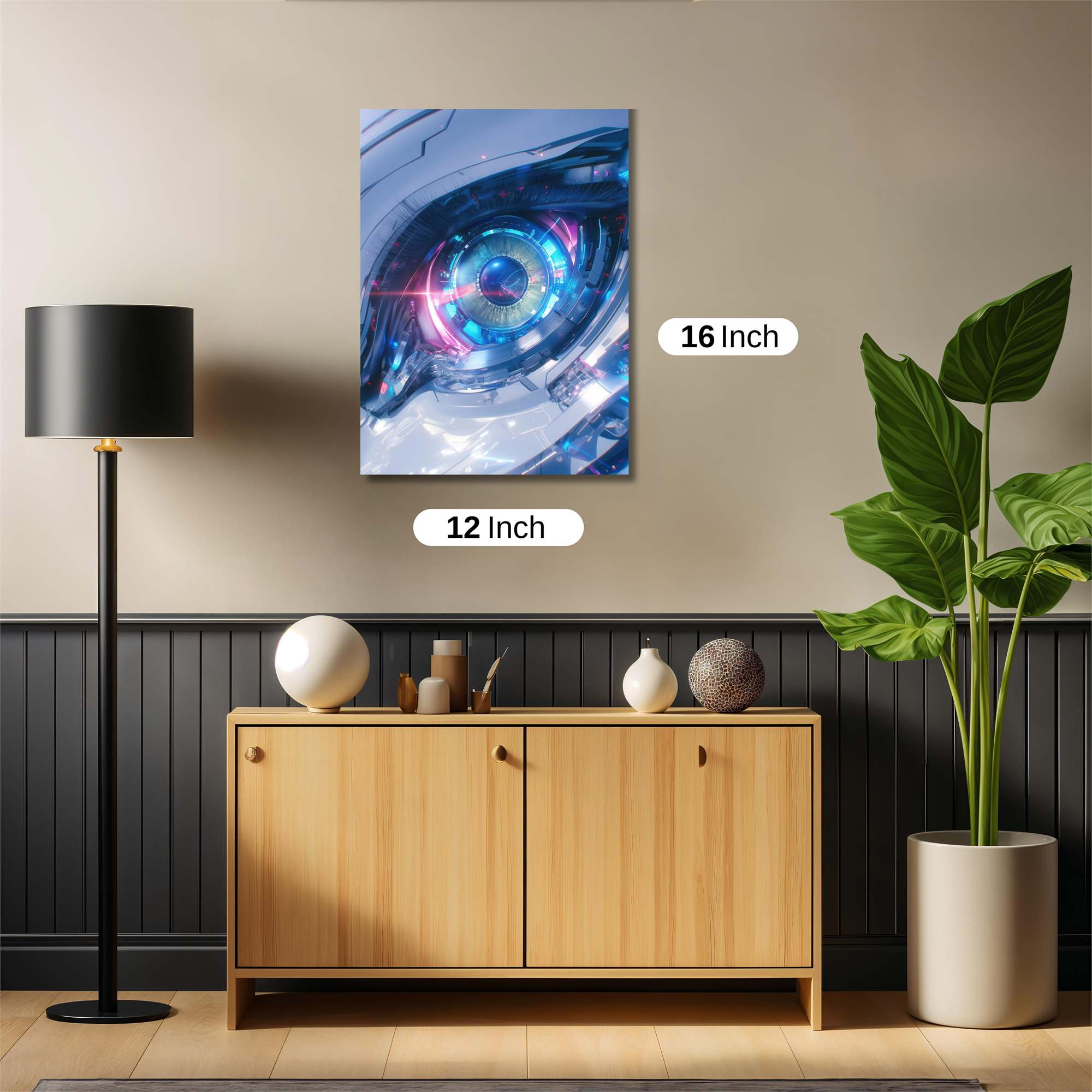 Cyber Serenity Safe Wall Magnetic / M