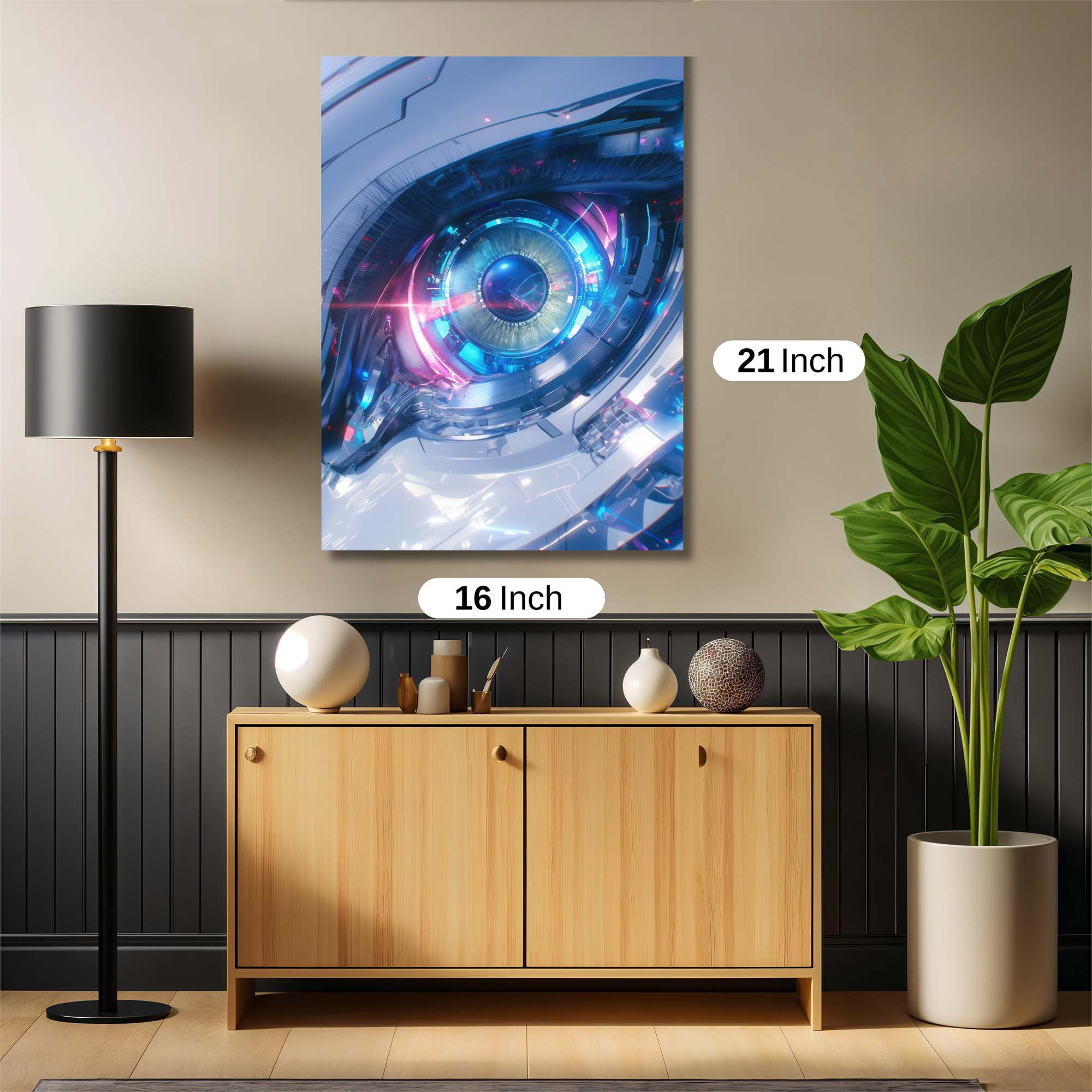 Cyber Serenity Safe Wall Magnetic / M