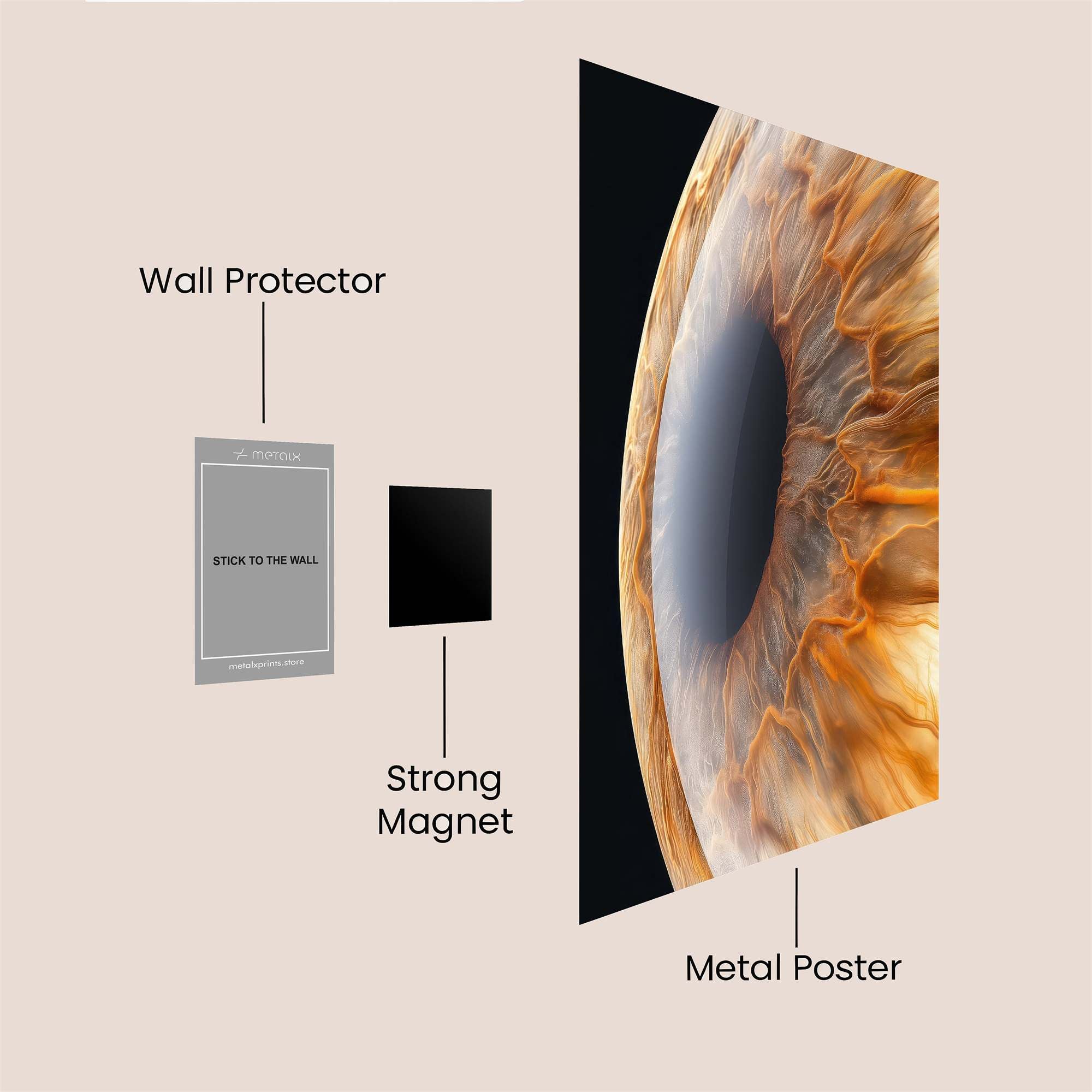 Iris Intrigue Safe Wall Magnetic / M