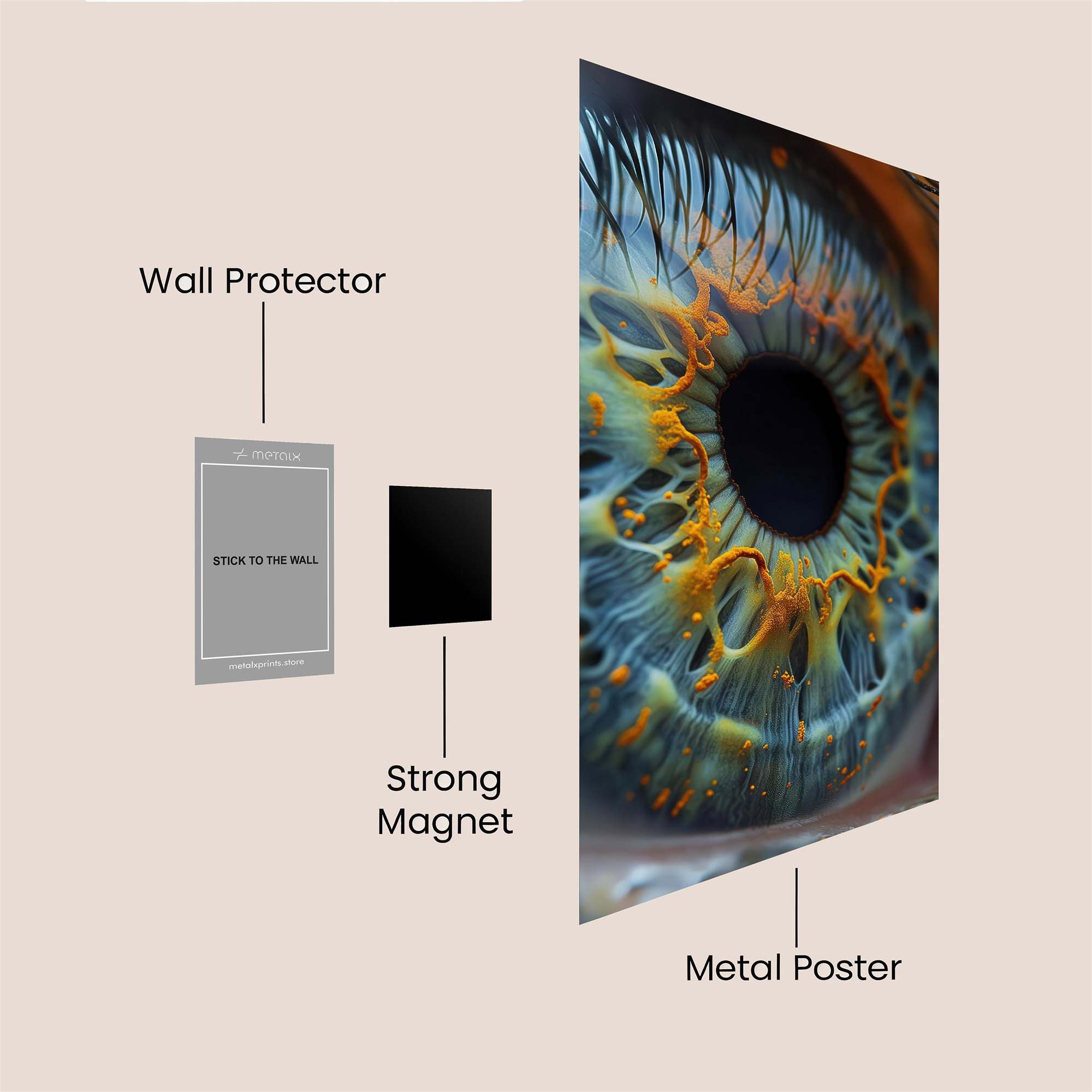 Eye Enigmatic Safe Wall Magnetic / M