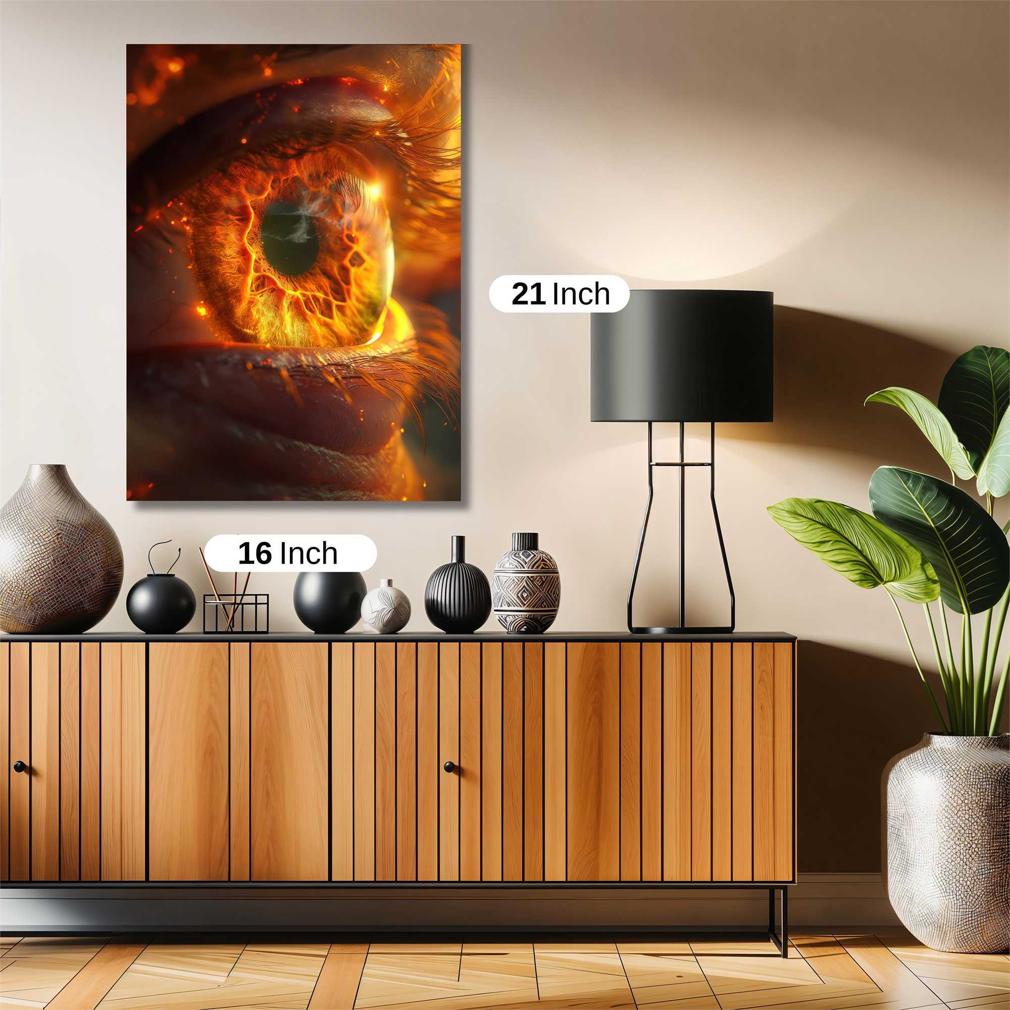 Fiery Gaze Safe Wall Magnetic / M