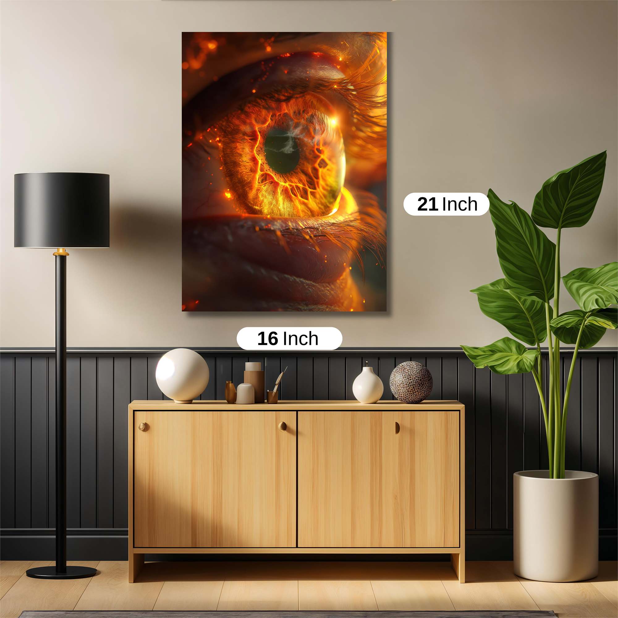 Fiery Gaze Safe Wall Magnetic / M