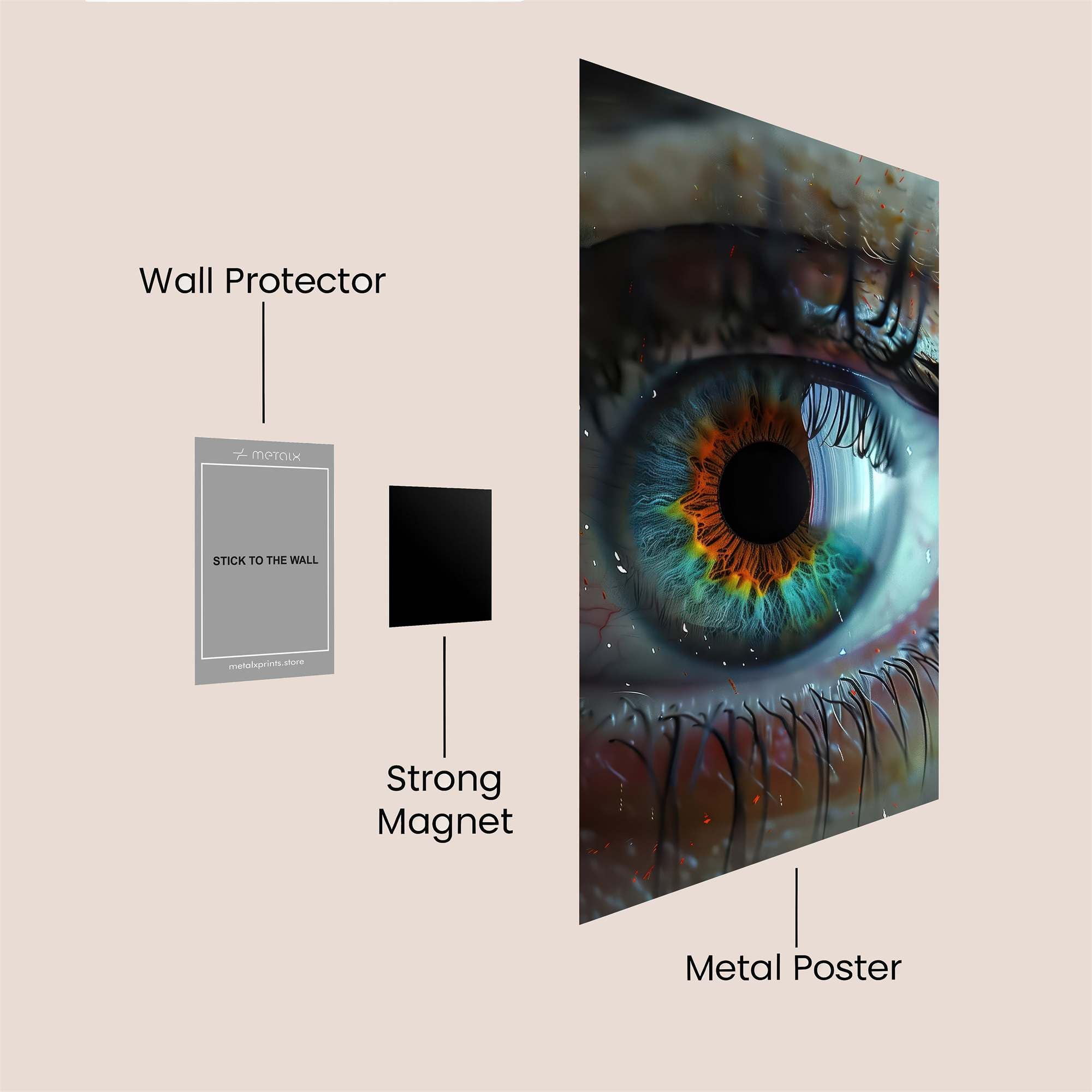 RainbowGaze Safe Wall Magnetic / M