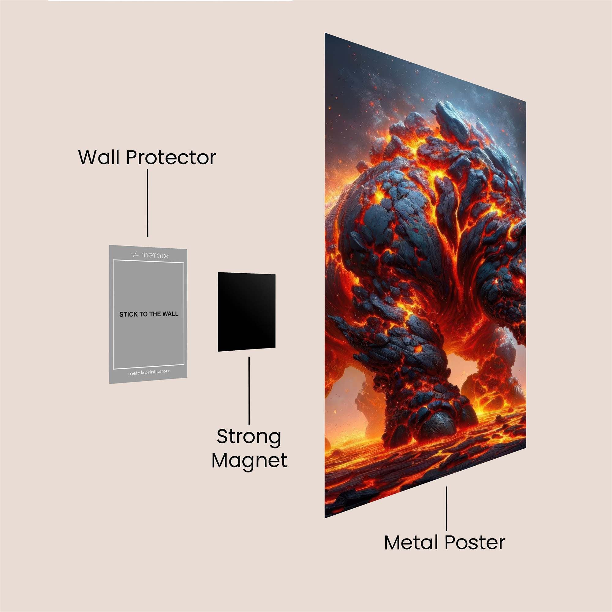 Lava Rhino Safe Wall Magnetic / M