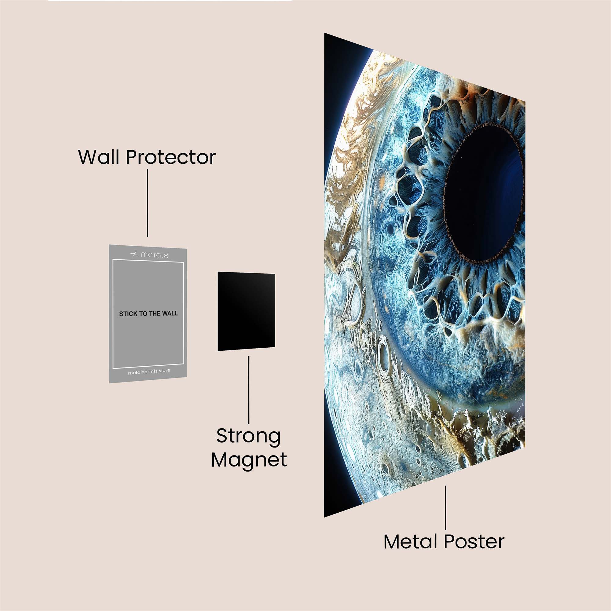 Jupiter's Whimsy Safe Wall Magnetic / M
