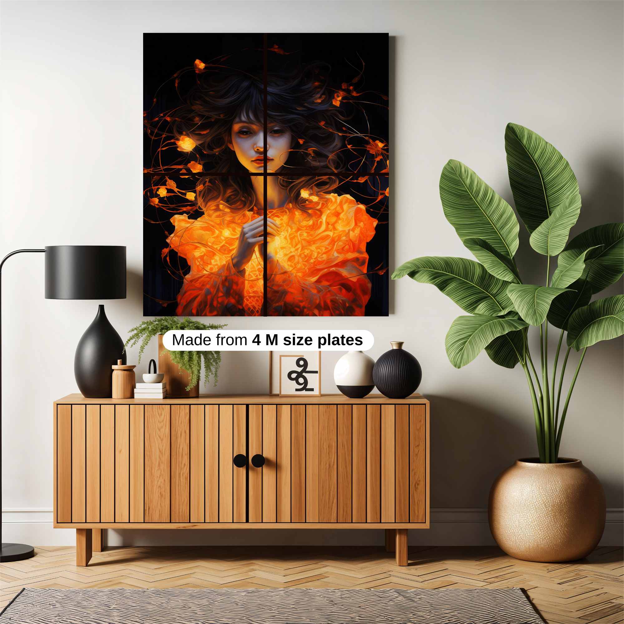 Flame Enigma Safe Wall Magnetic / M