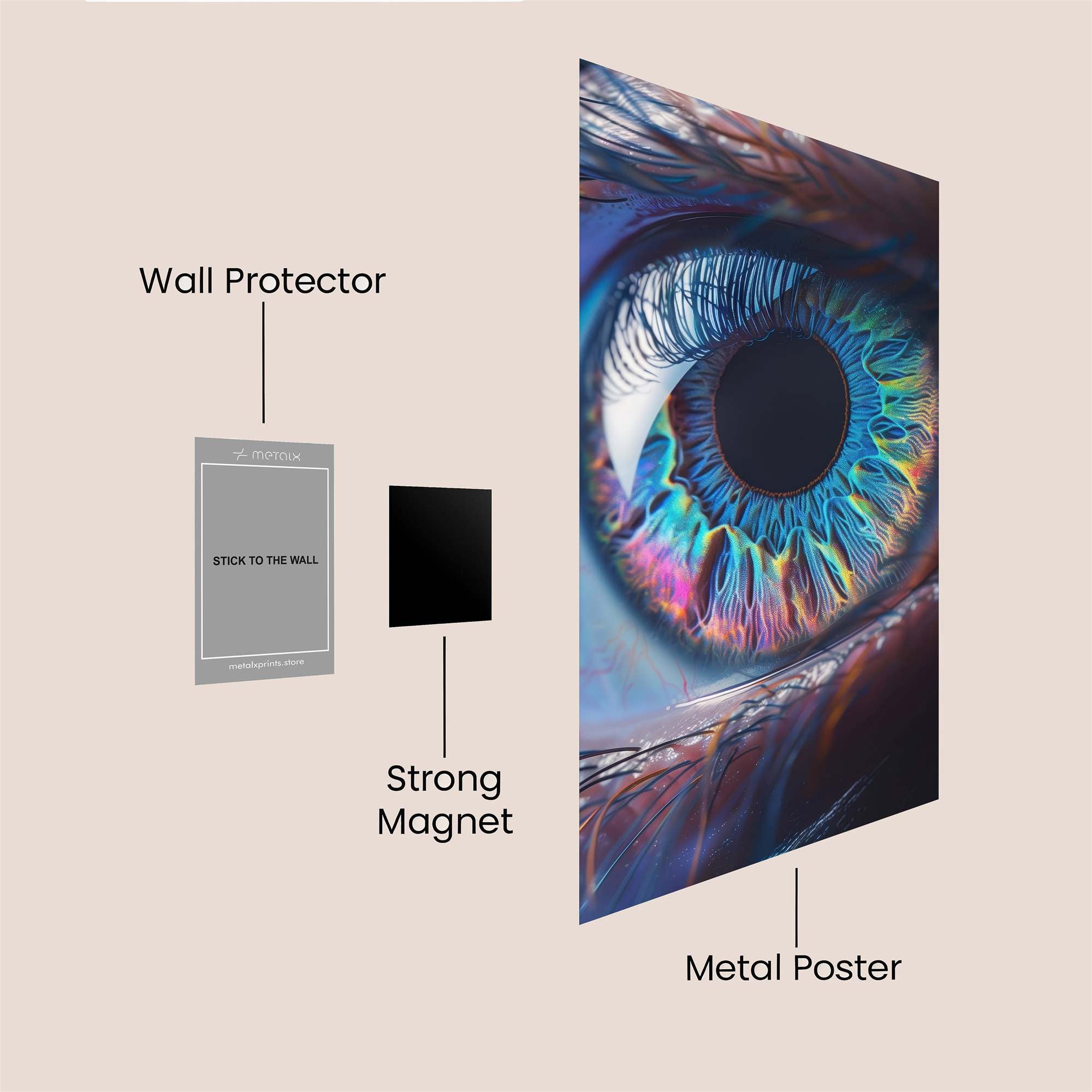 Rainbow Gaze Safe Wall Magnetic / M