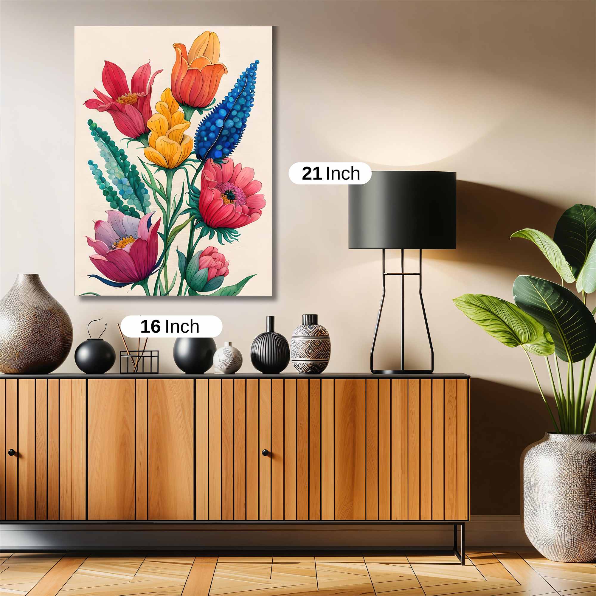 Floral Whimsy Safe Wall Magnetic / M