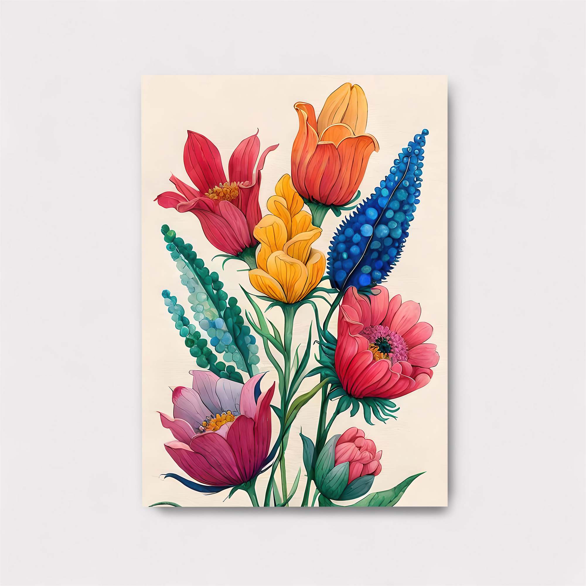 Floral Whimsy Safe Wall Magnetic / M