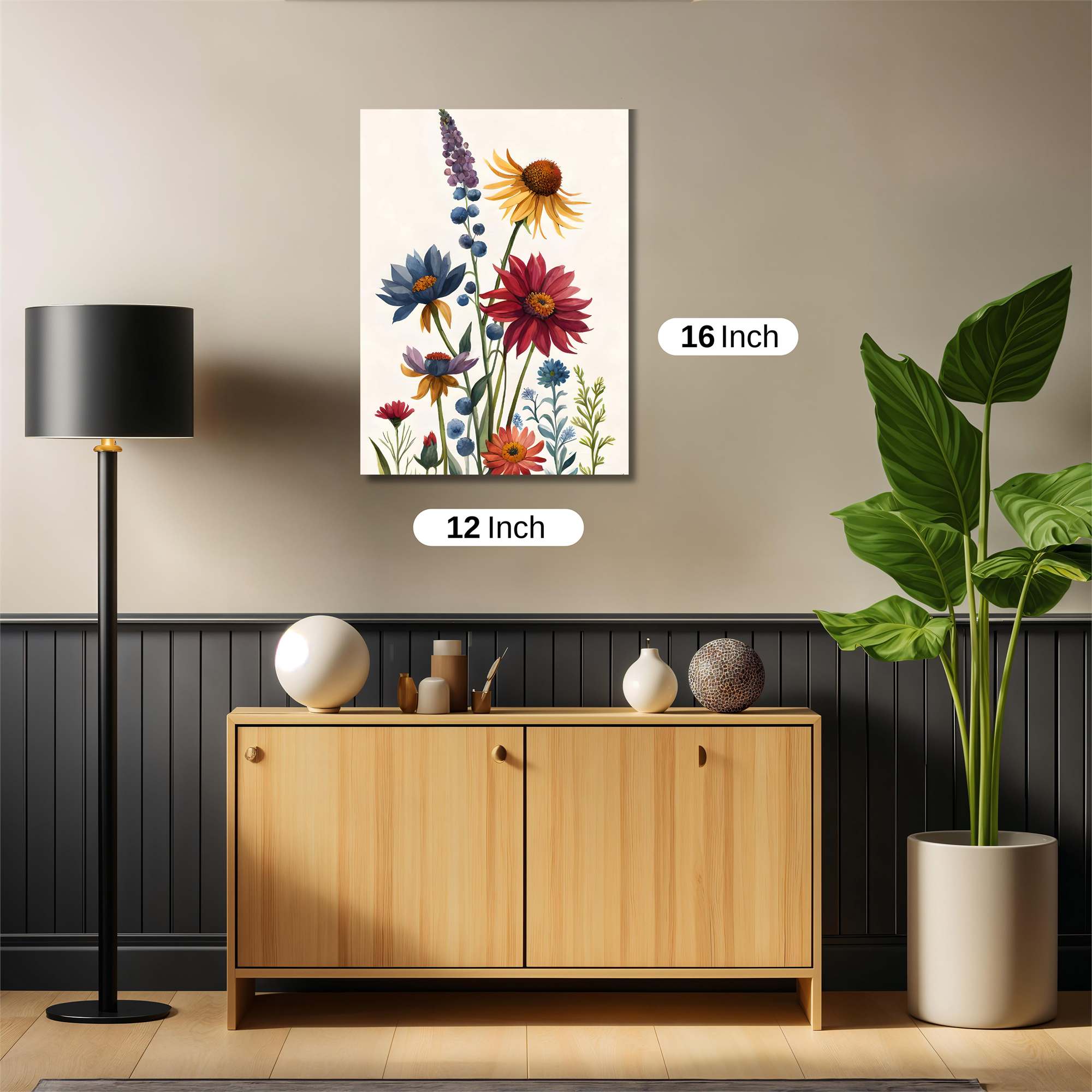 Floral Harmony Safe Wall Magnetic / M