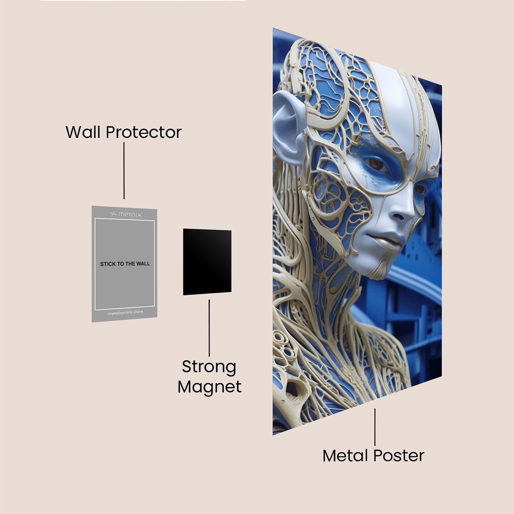 Cyber Enigma Safe Wall Magnetic / M
