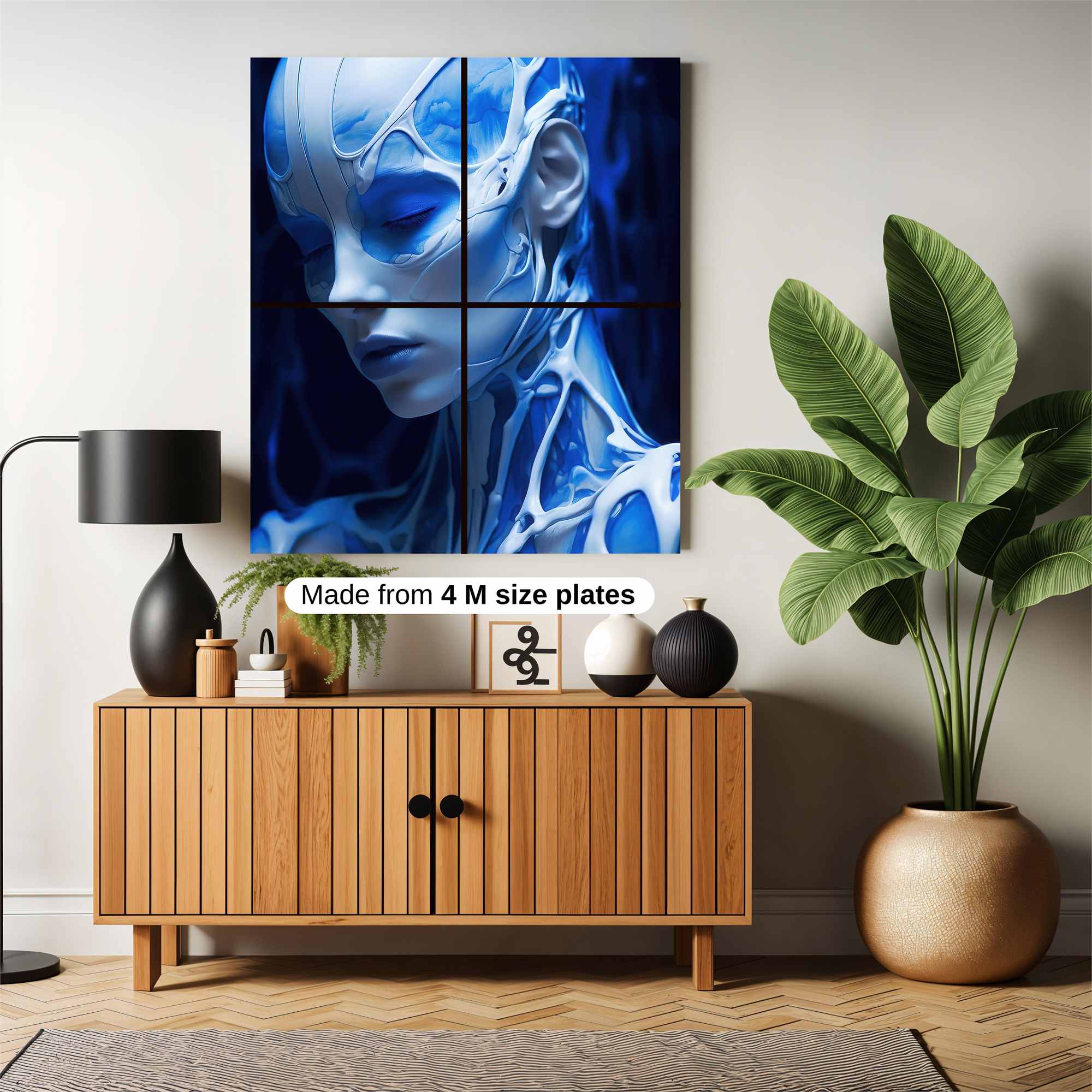 Futuristic Serenity Safe Wall Magnetic / M