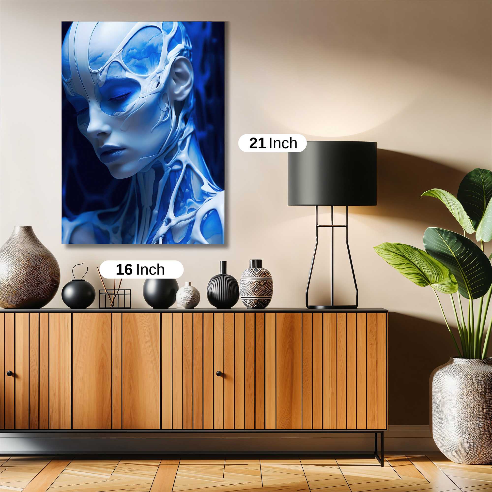 Futuristic Serenity Safe Wall Magnetic / M