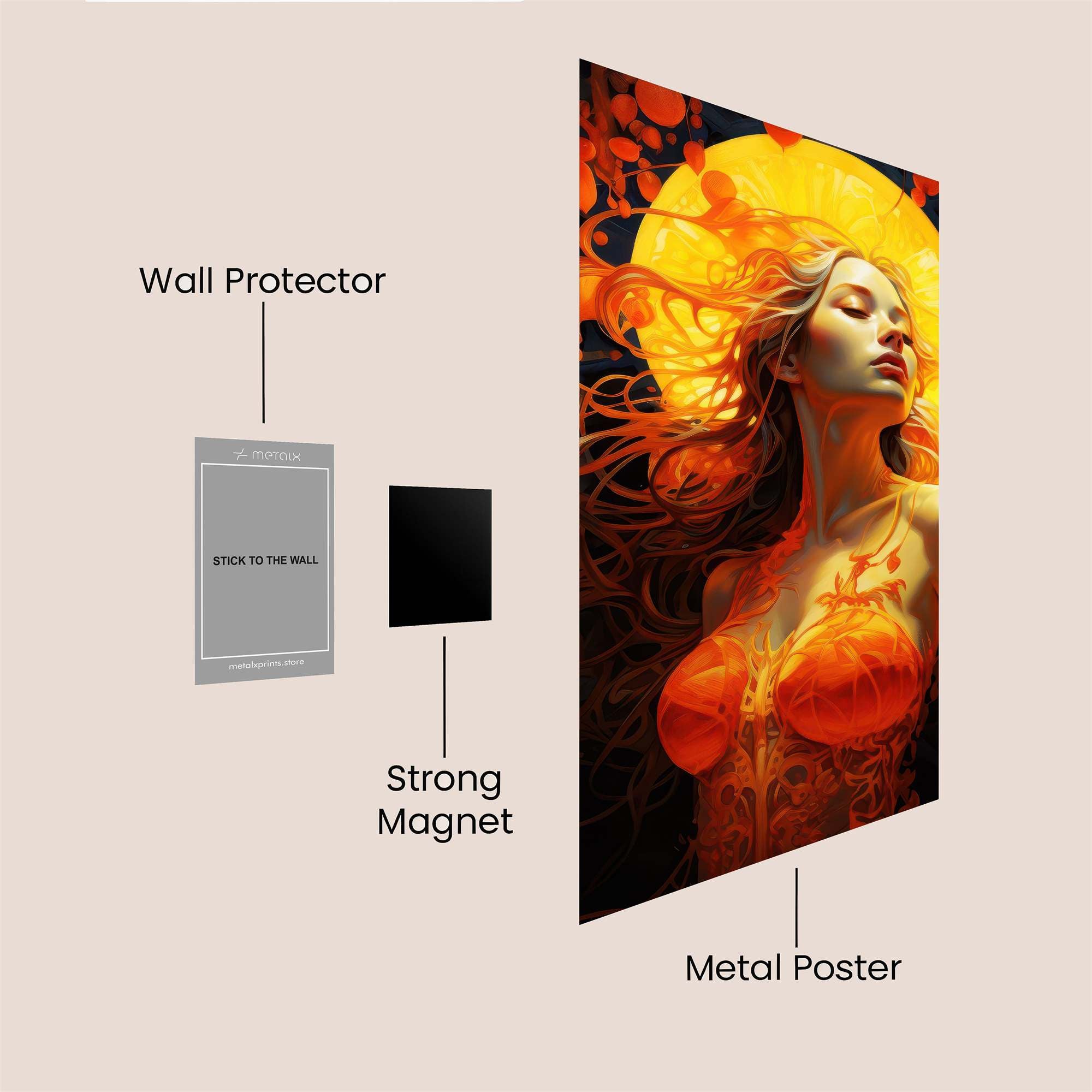 Solar Serenity Safe Wall Magnetic / M