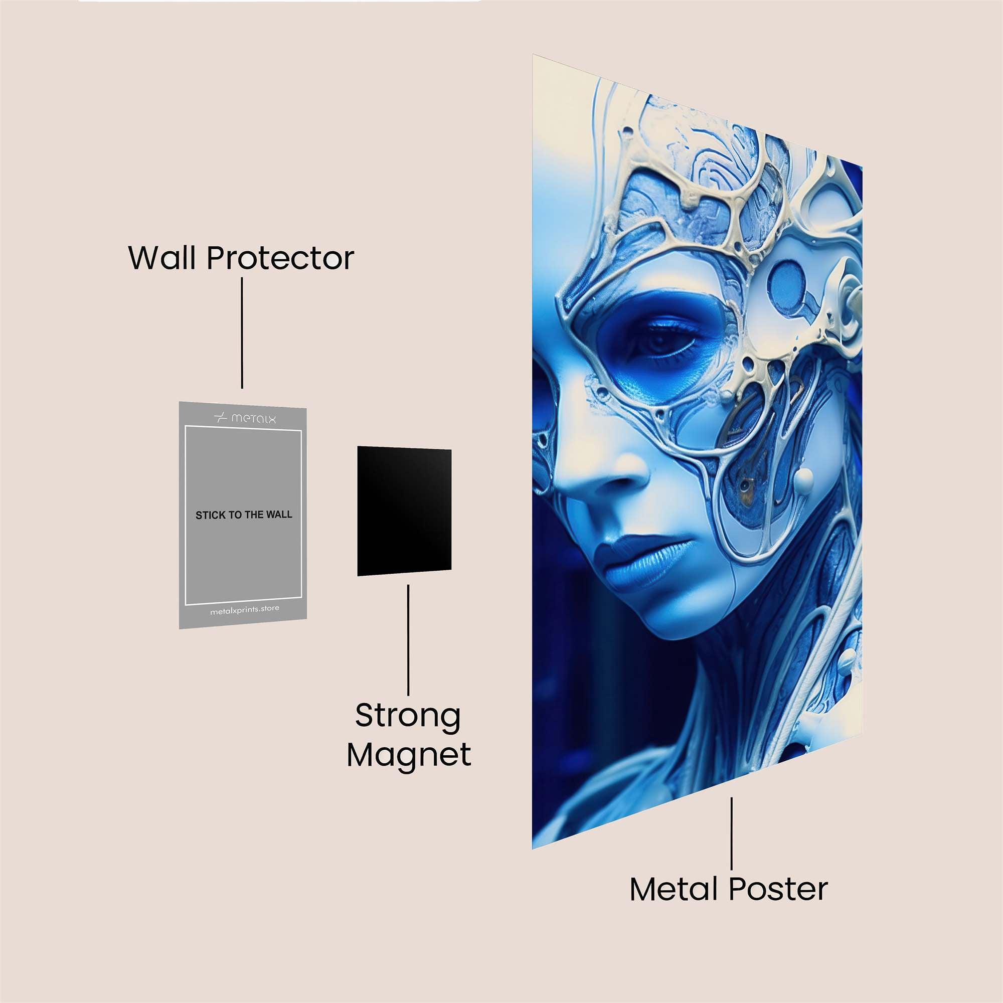 Cyber Enigma Safe Wall Magnetic / M