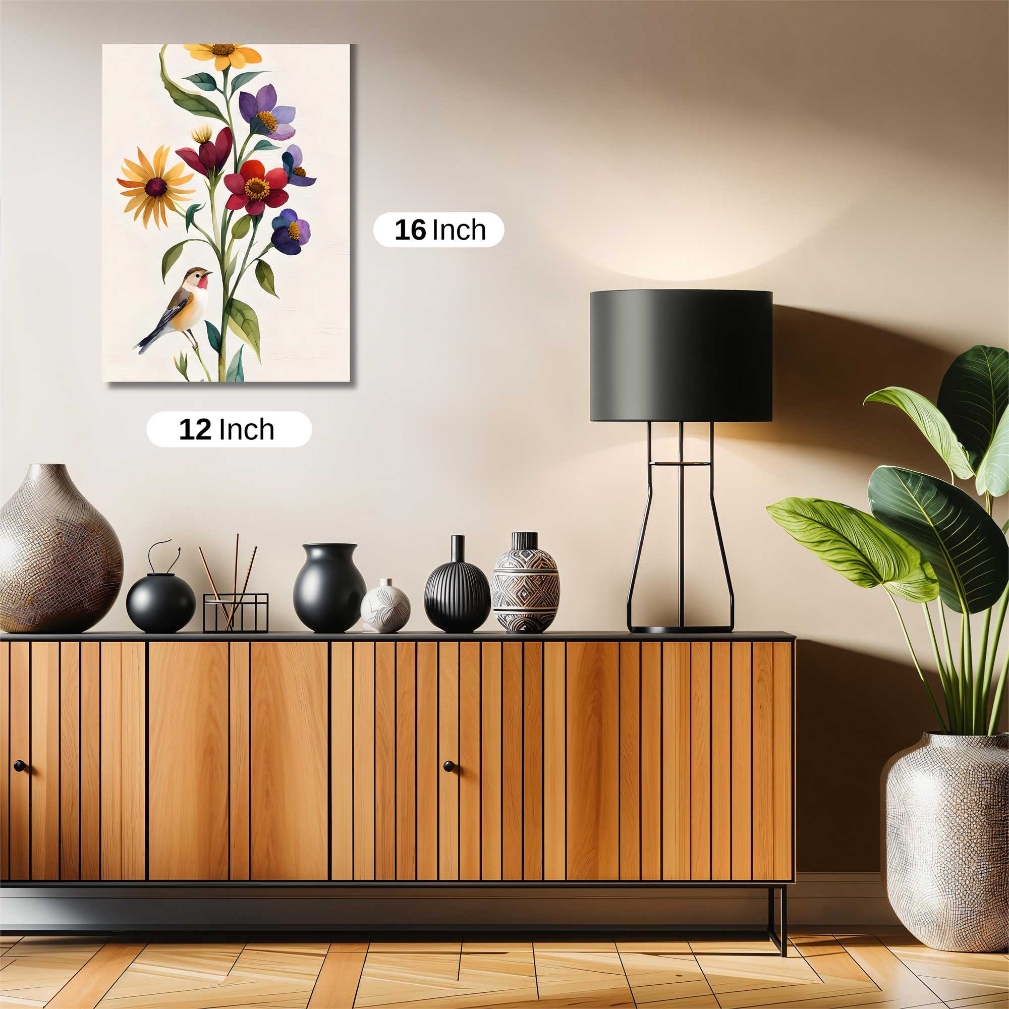 Floral Harmony Safe Wall Magnetic / M