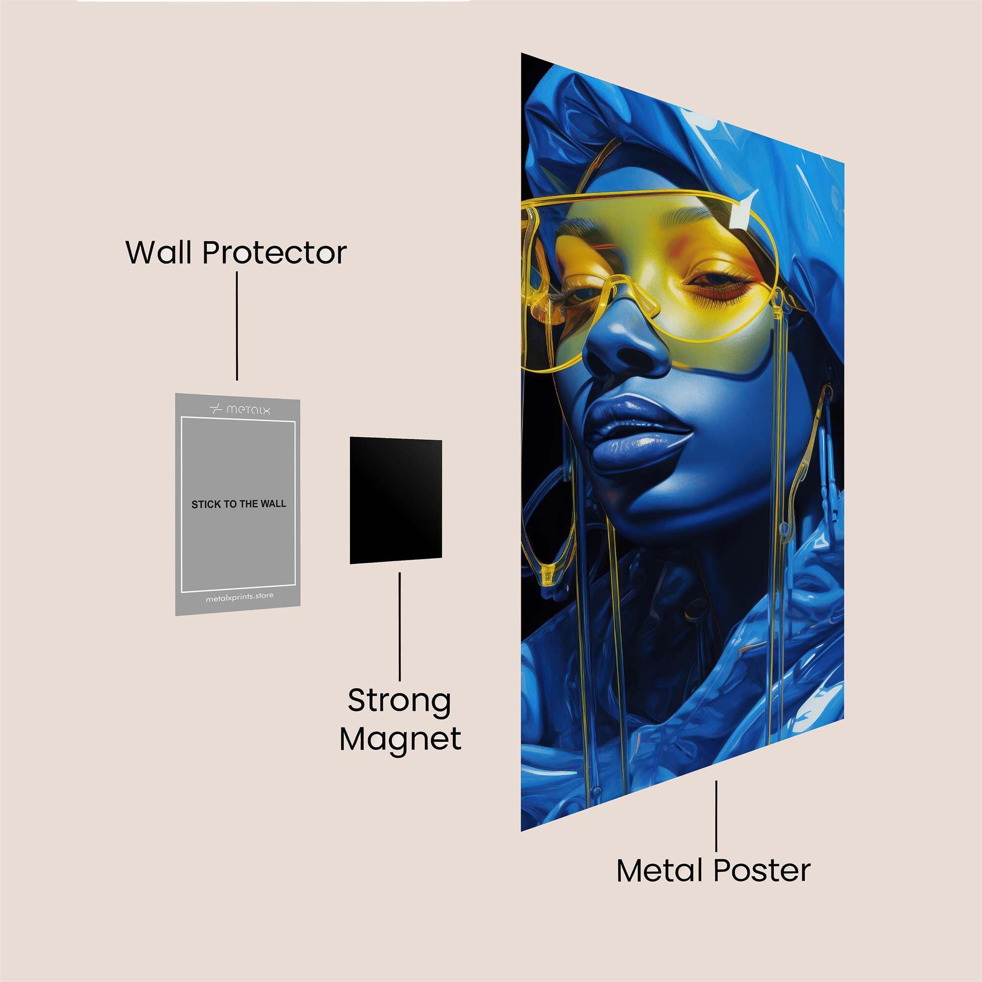 Neon Enigma Safe Wall Magnetic / M