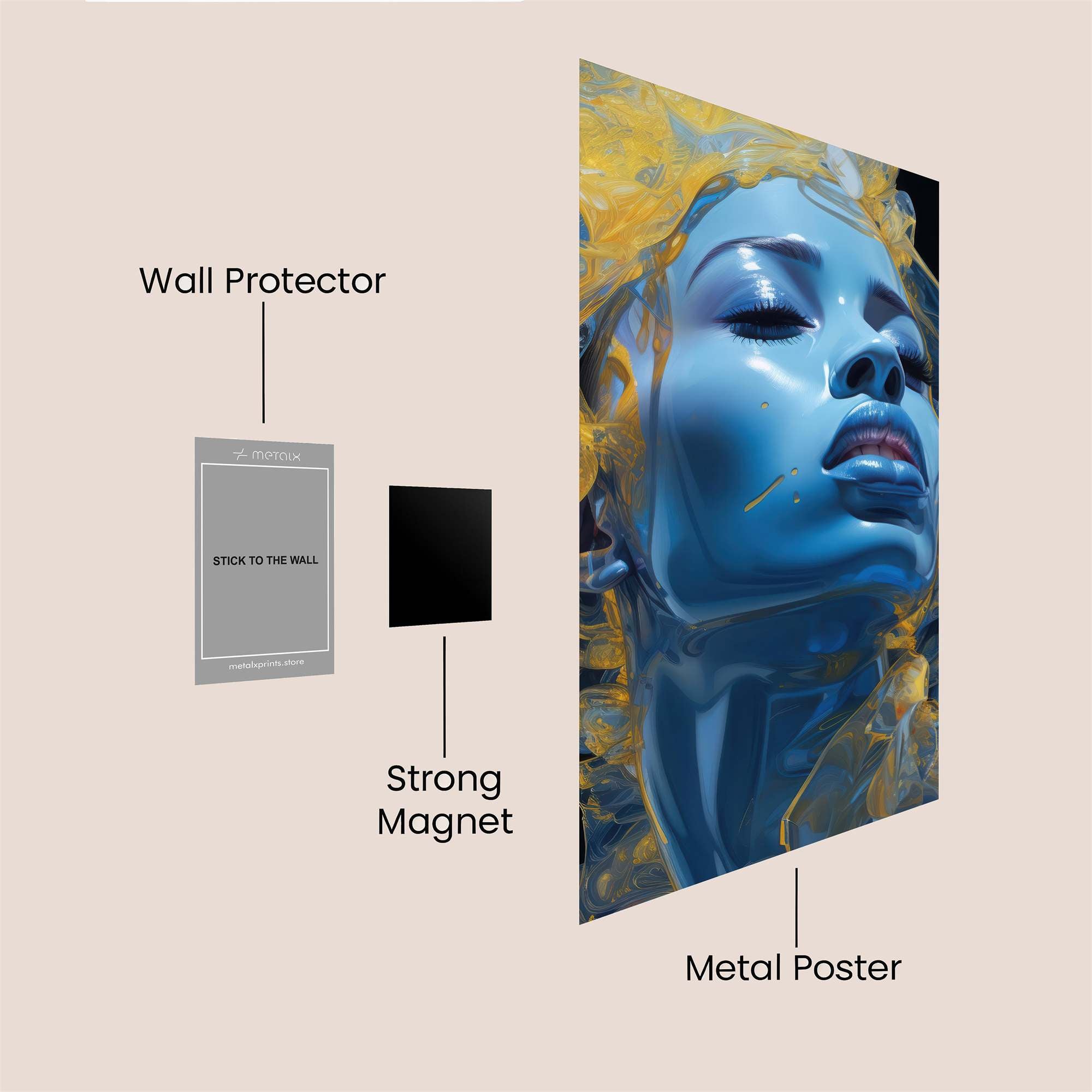 Azure Serenity Safe Wall Magnetic / M