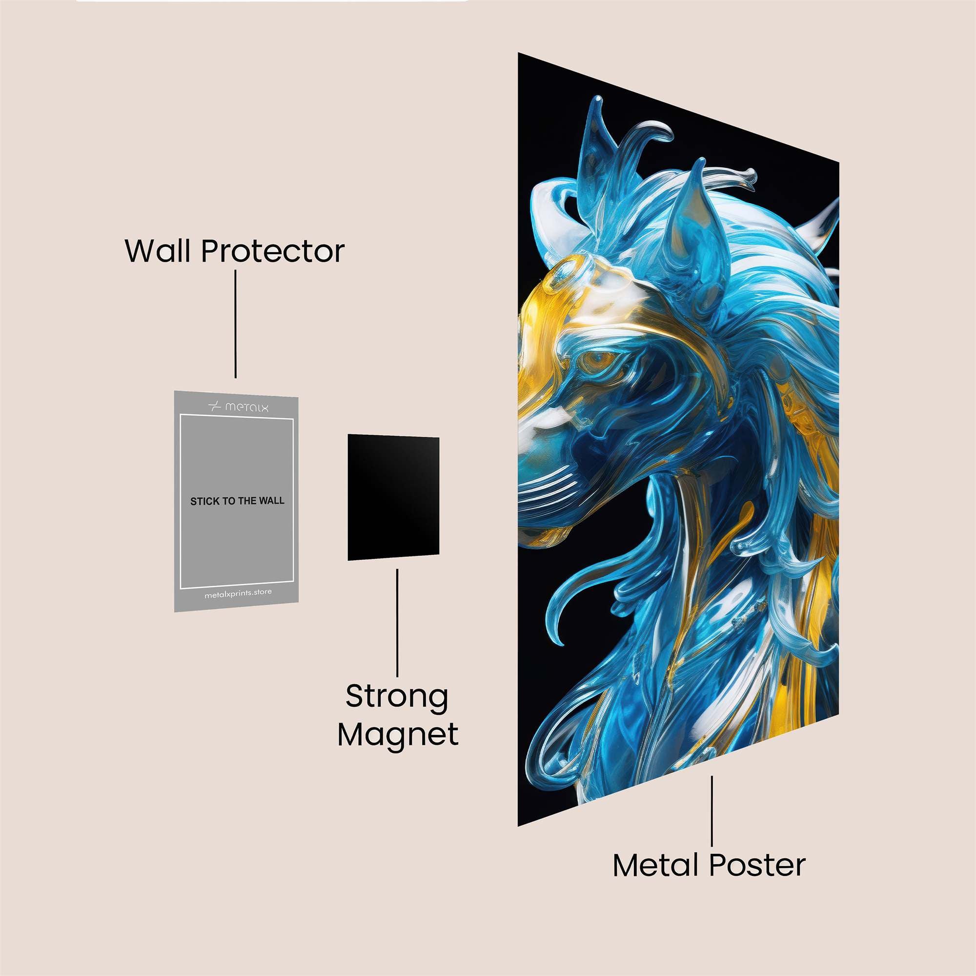 Crystal Serenity Safe Wall Magnetic / M
