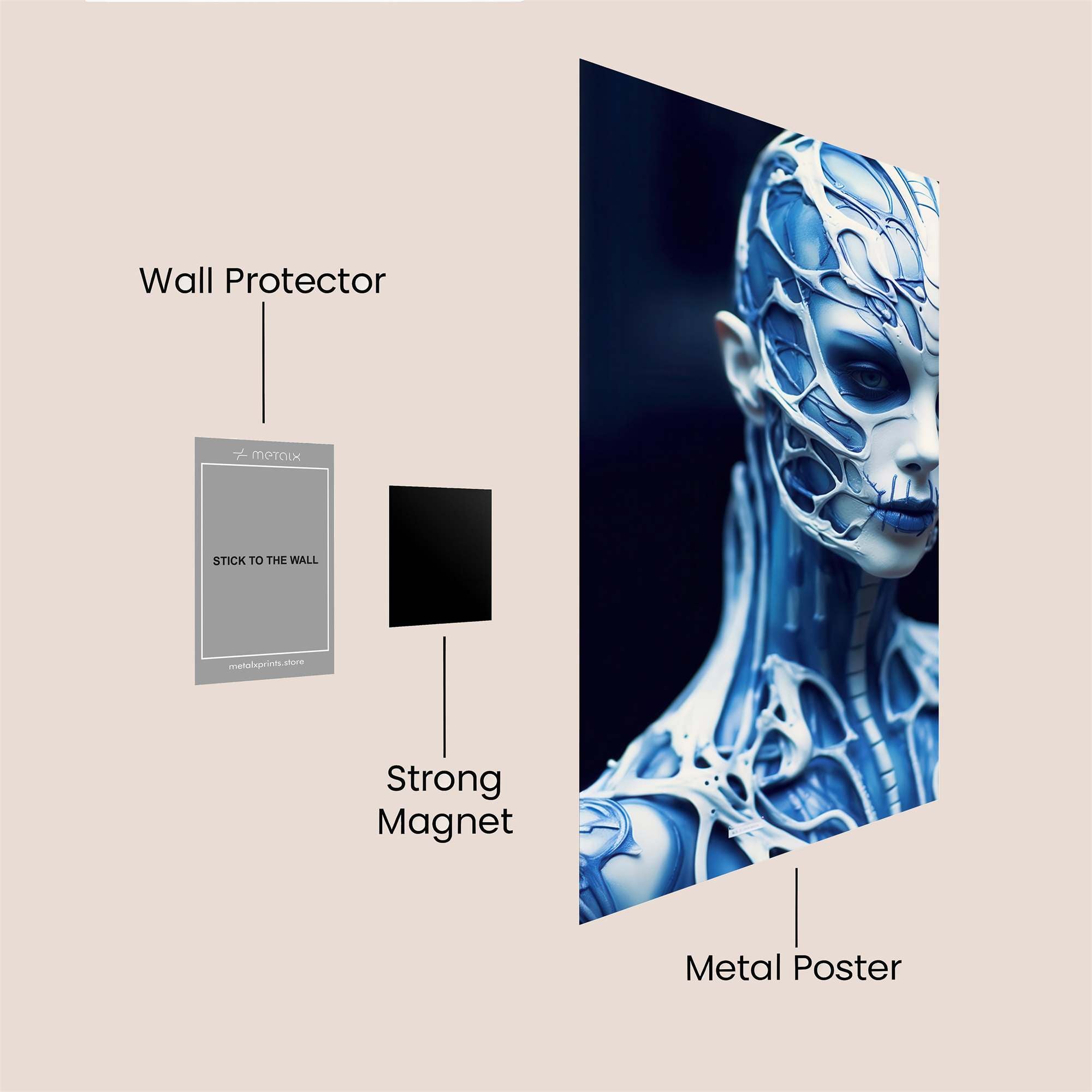 Cyber Enigma Safe Wall Magnetic / M