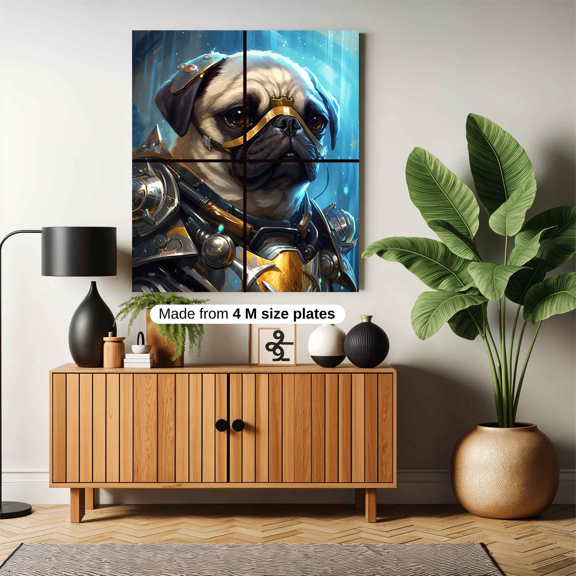 Pug Paladin Safe Wall Magnetic / M