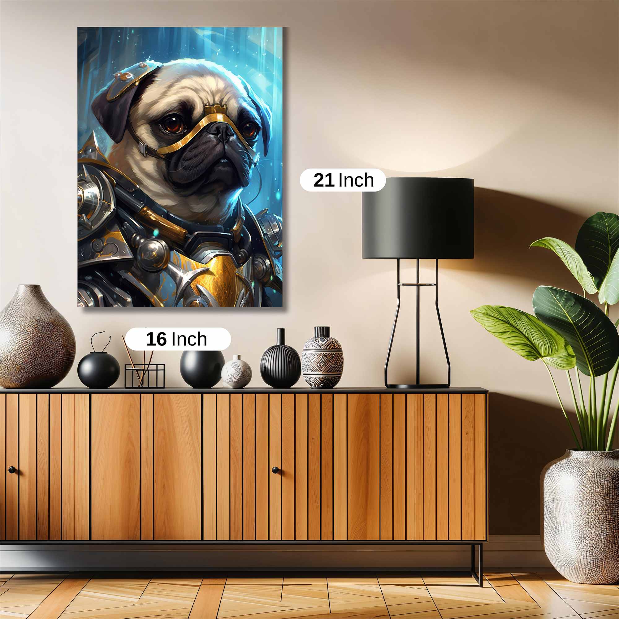 Pug Paladin Safe Wall Magnetic / M