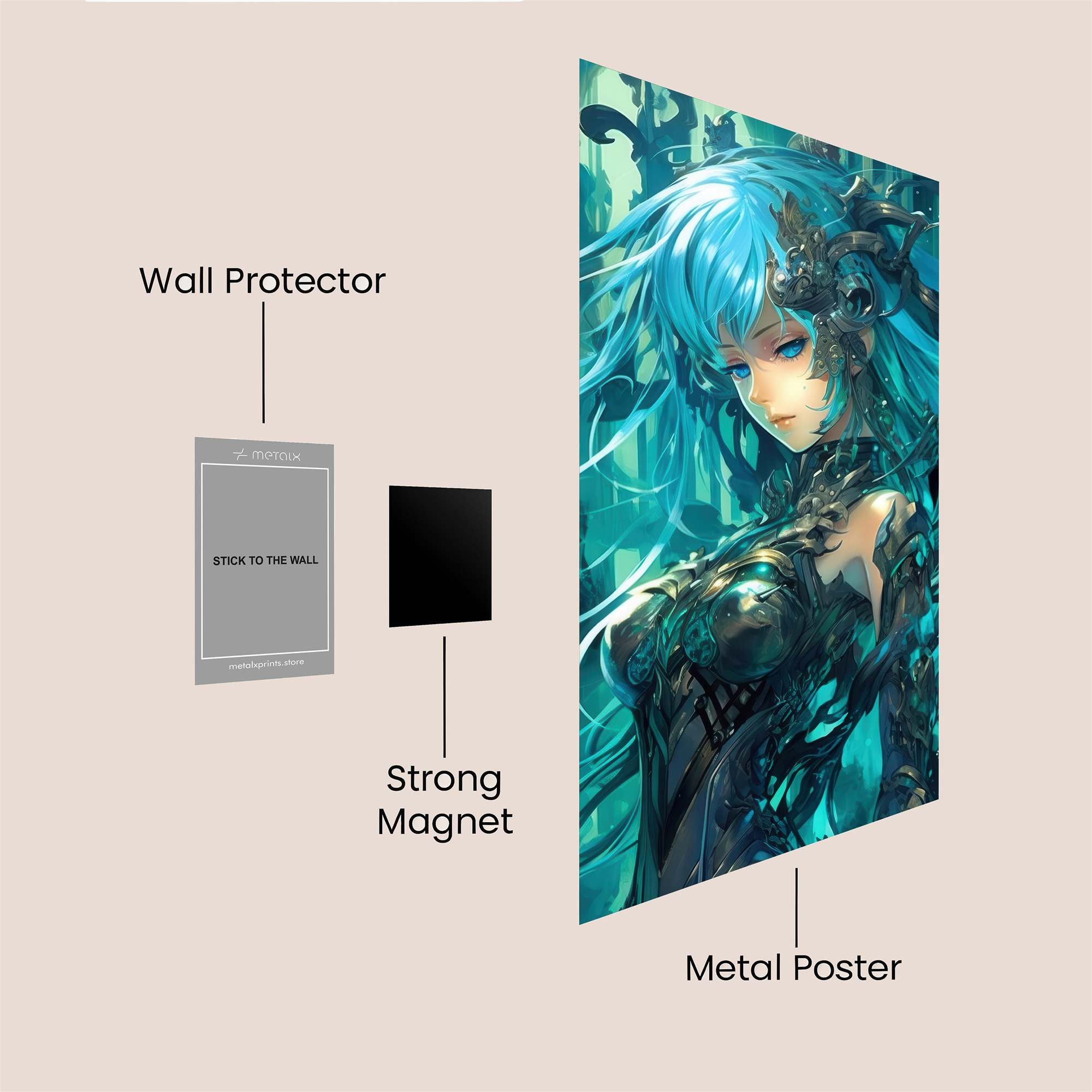 Aqua Enigma Safe Wall Magnetic / M