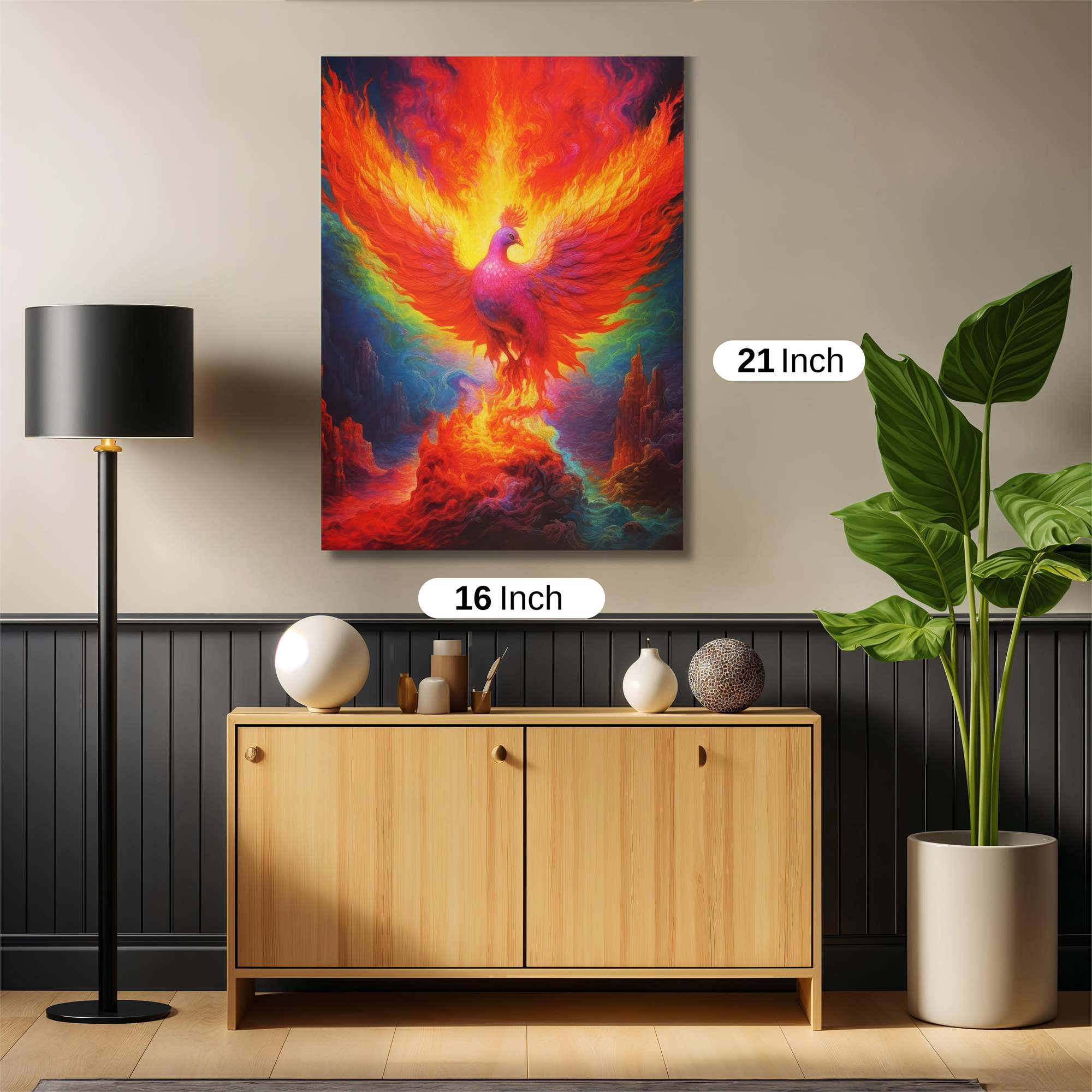 Phoenix Rebirth Safe Wall Magnetic / M