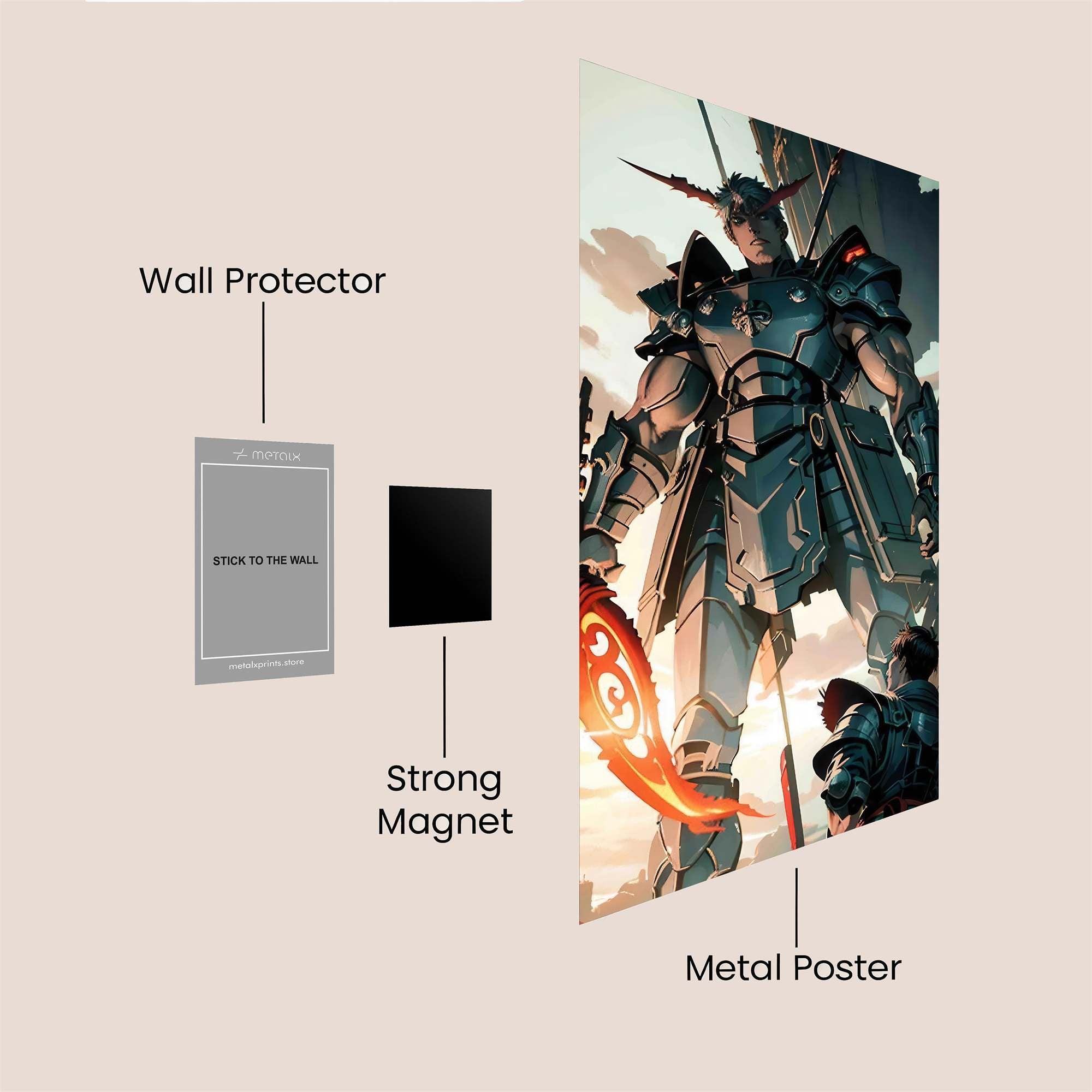 Samurai Dawn Safe Wall Magnetic / M