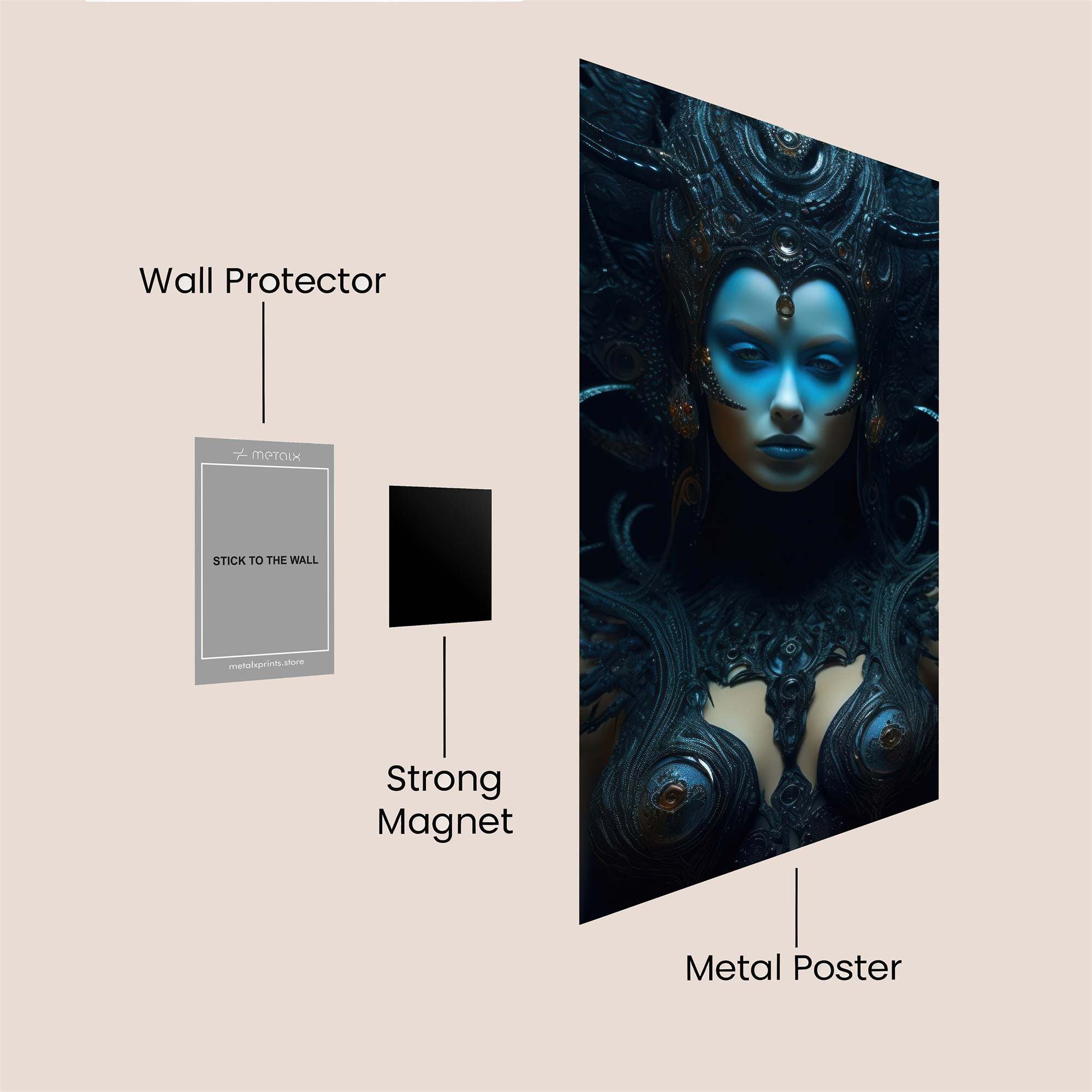 Goddess Eerie Safe Wall Magnetic / M