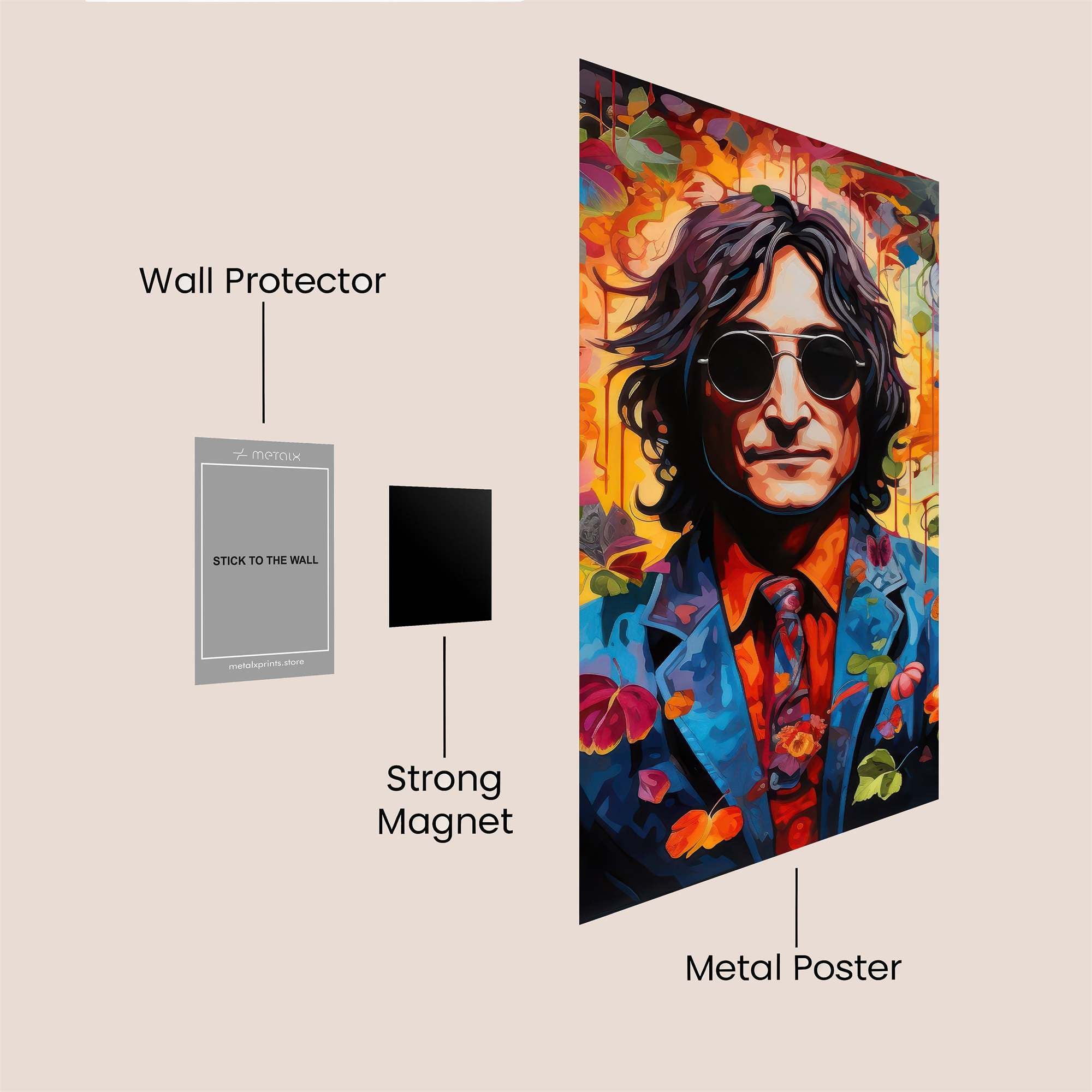 Lennon Vibrant Safe Wall Magnetic / M