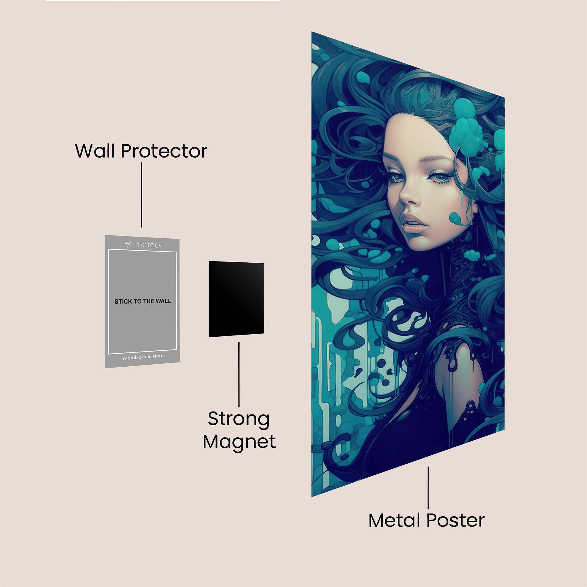 Aqua Enigma Safe Wall Magnetic / M