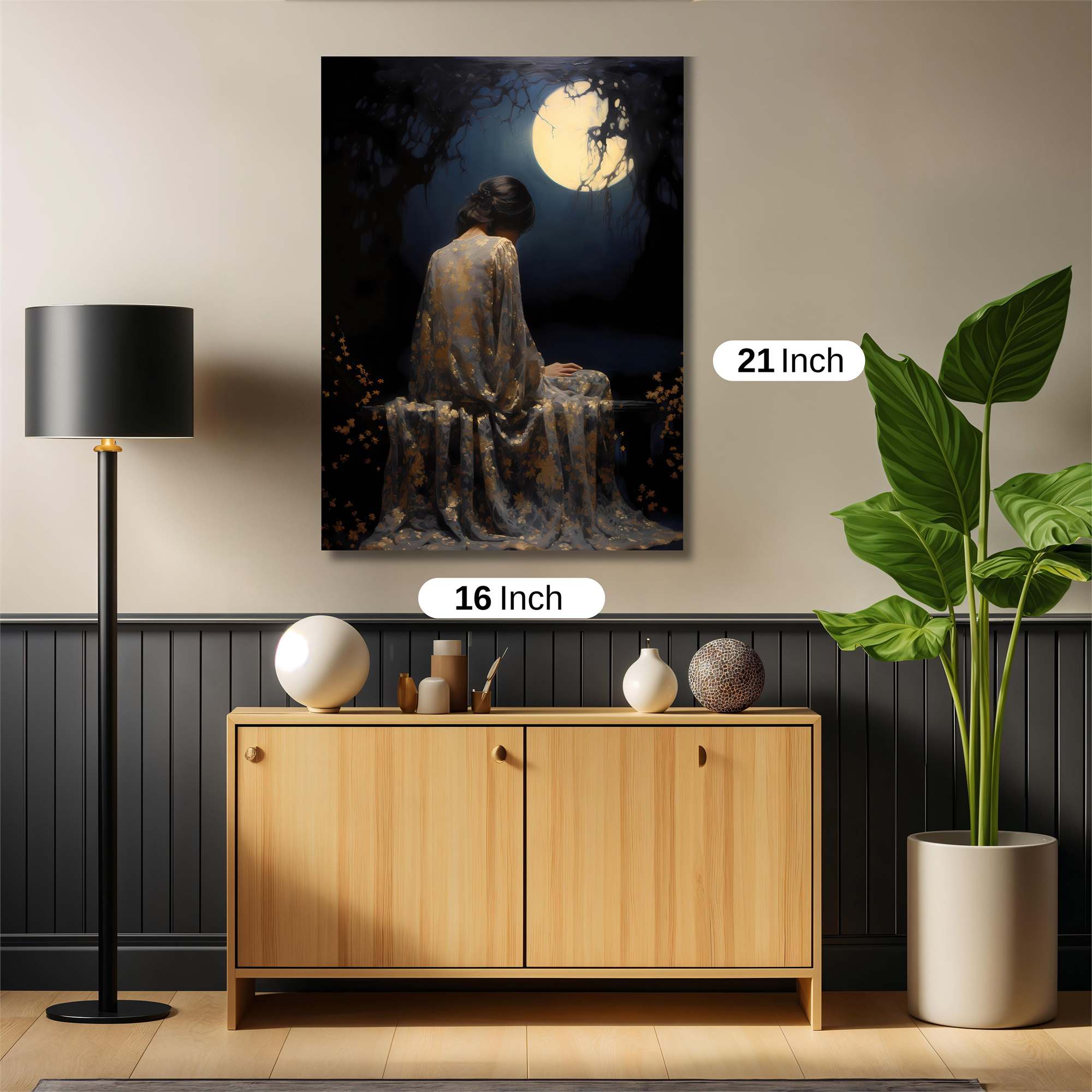 Moonlit Solitude Safe Wall Magnetic / M