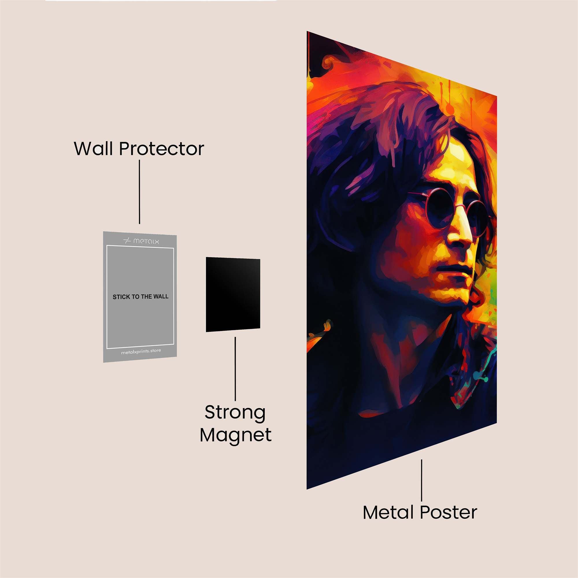 Lennon Vibrant Safe Wall Magnetic / M