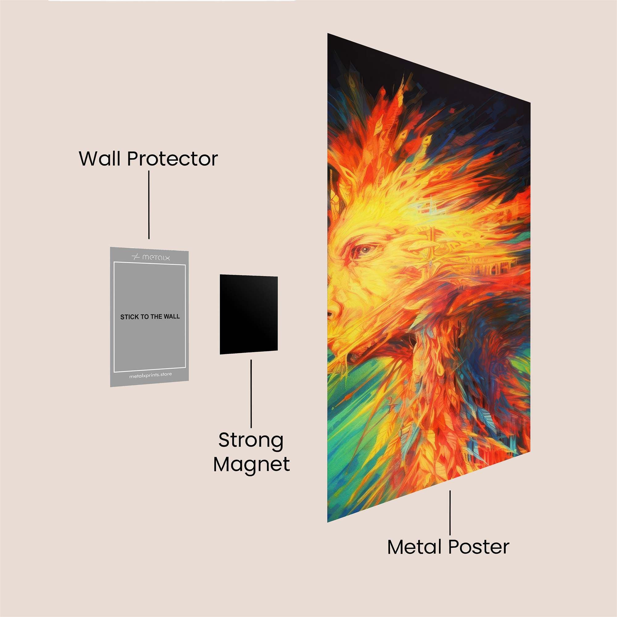 Phoenix Radiant Safe Wall Magnetic / M