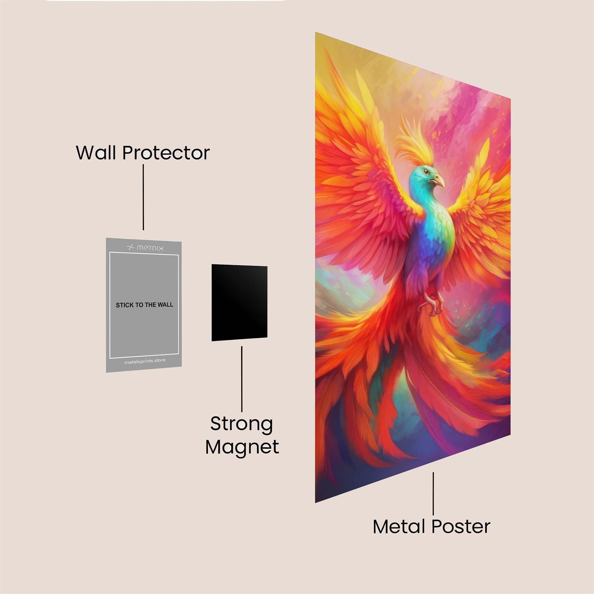 Phoenix Radiant Safe Wall Magnetic / M