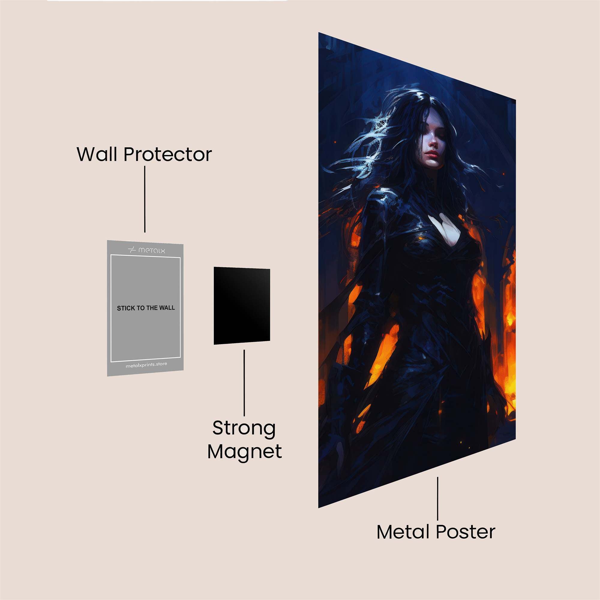 Sorceress Enigma Safe Wall Magnetic / M