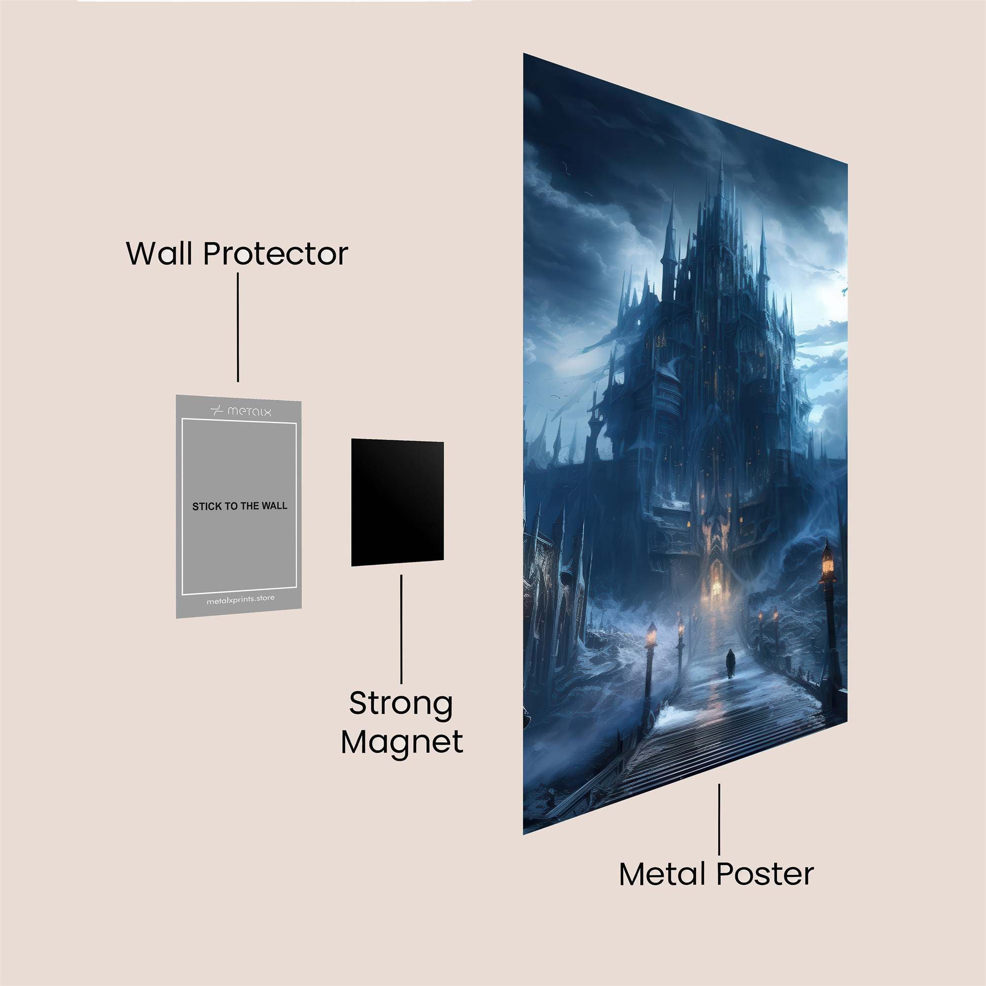 Castle Gloom Safe Wall Magnetic / M